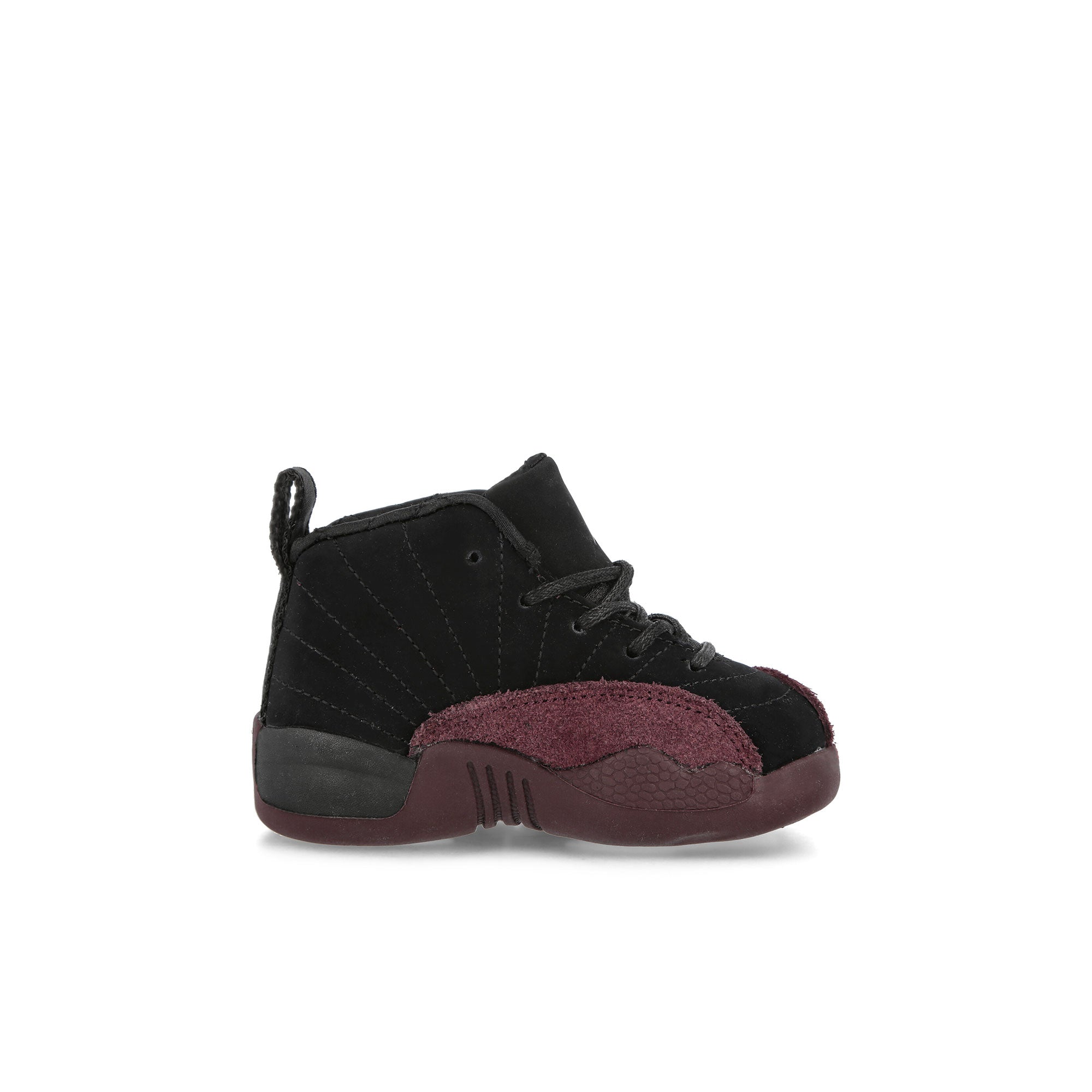 Jordan A Ma Maniere x Jordan 12 Retro SP TD Black / Black - Burgundy Crush Low Top Sneakers Silhouette | Overkill