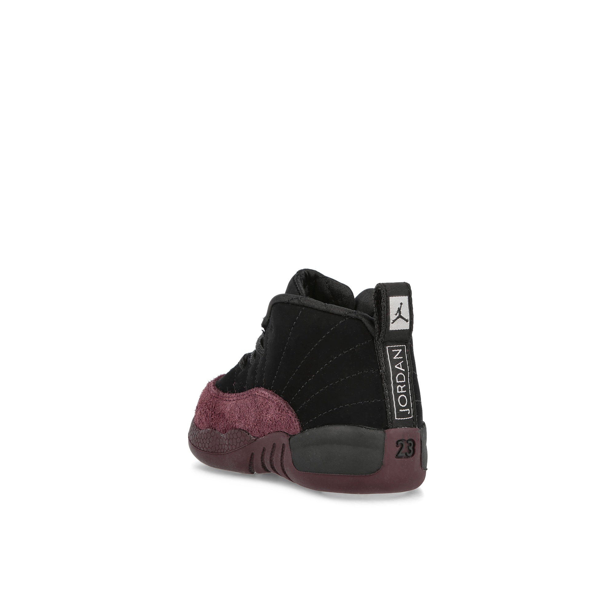 Jordan A Ma Maniere x Jordan 12 Retro SP TD Black / Black - Burgundy Crush Low Top Sneakers Material | Overkill