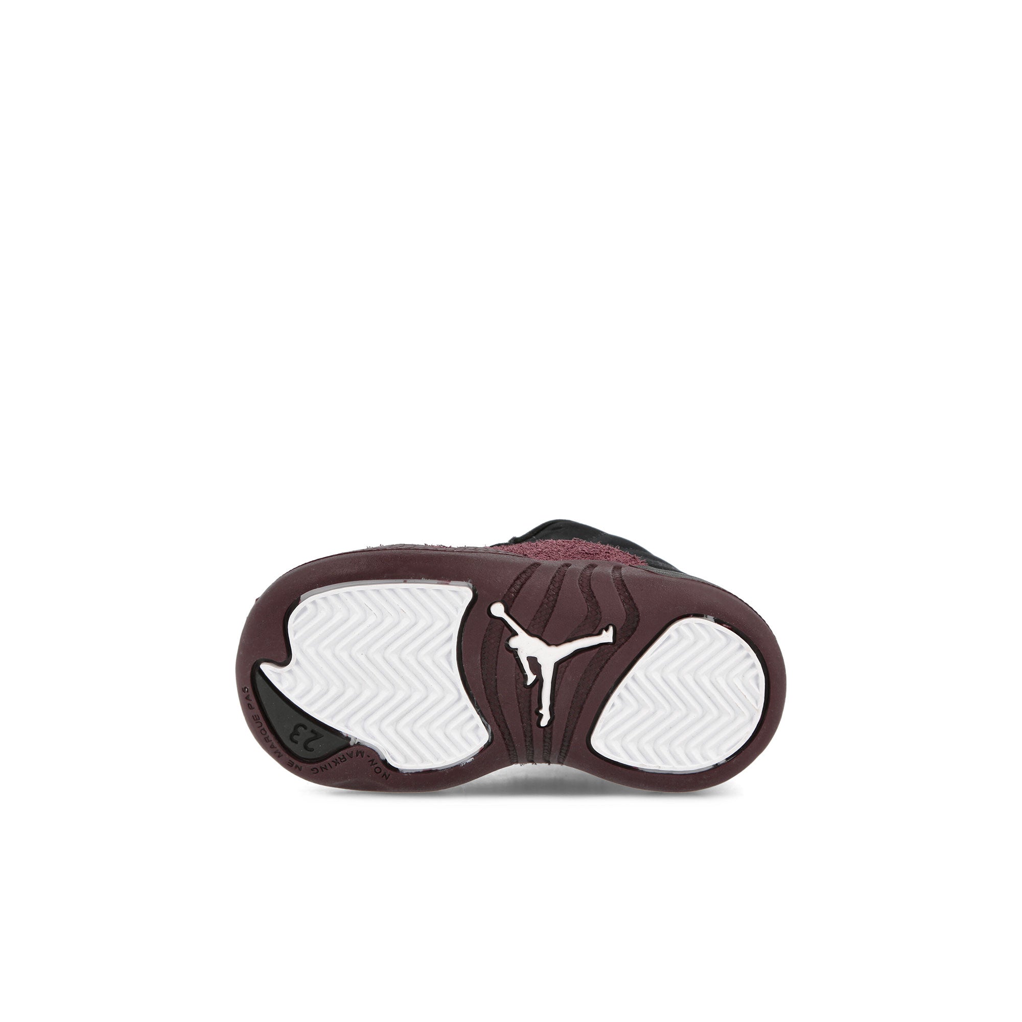 Jordan A Ma Maniere x Jordan 12 Retro SP TD Black / Black - Burgundy Crush Low Top Sneakers Detail View 1 | Overkill