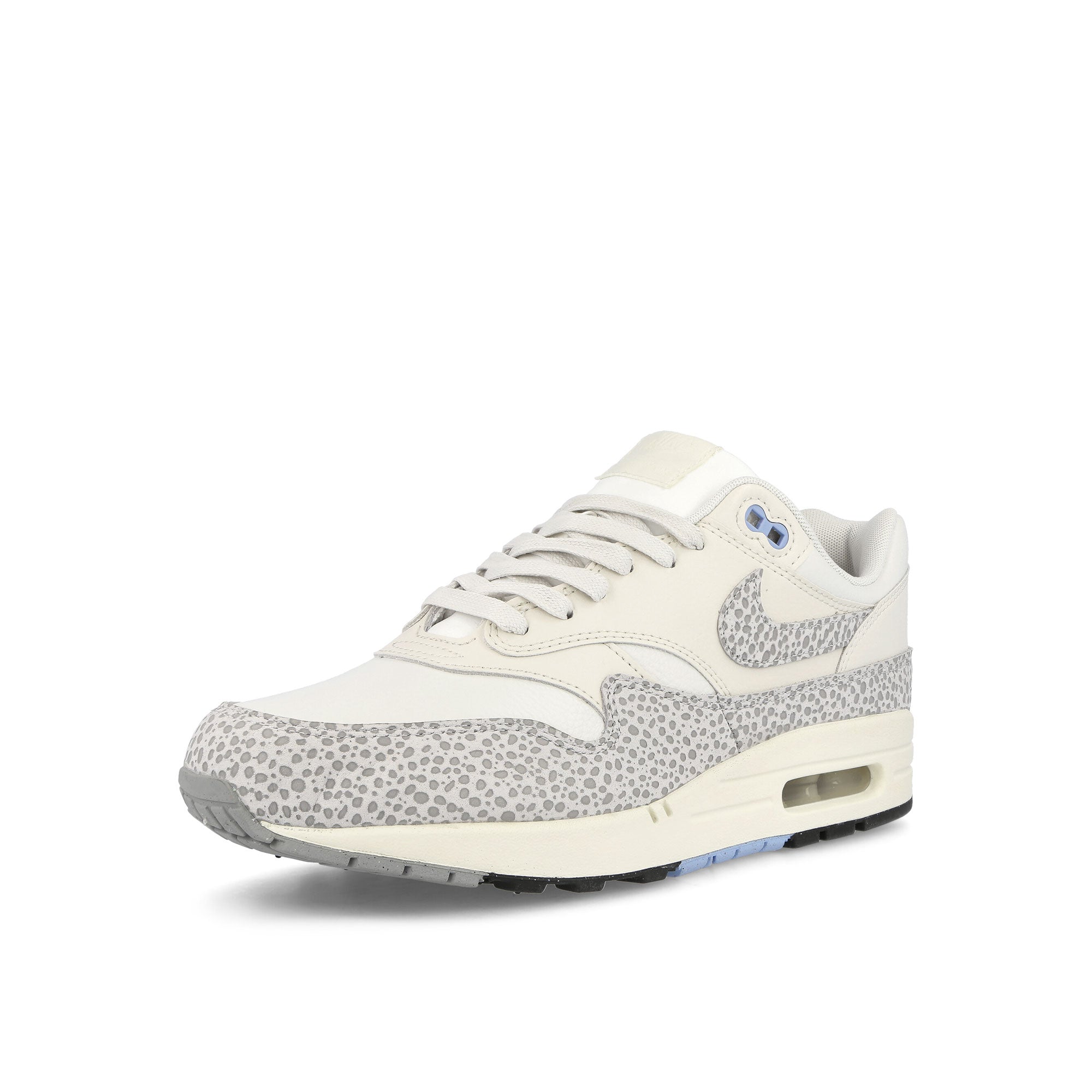 Nike Wmns Air Max 1 Safari Summit White-Phantom Sail Photon Dust Low Top Sneakers Close Up | Overkill