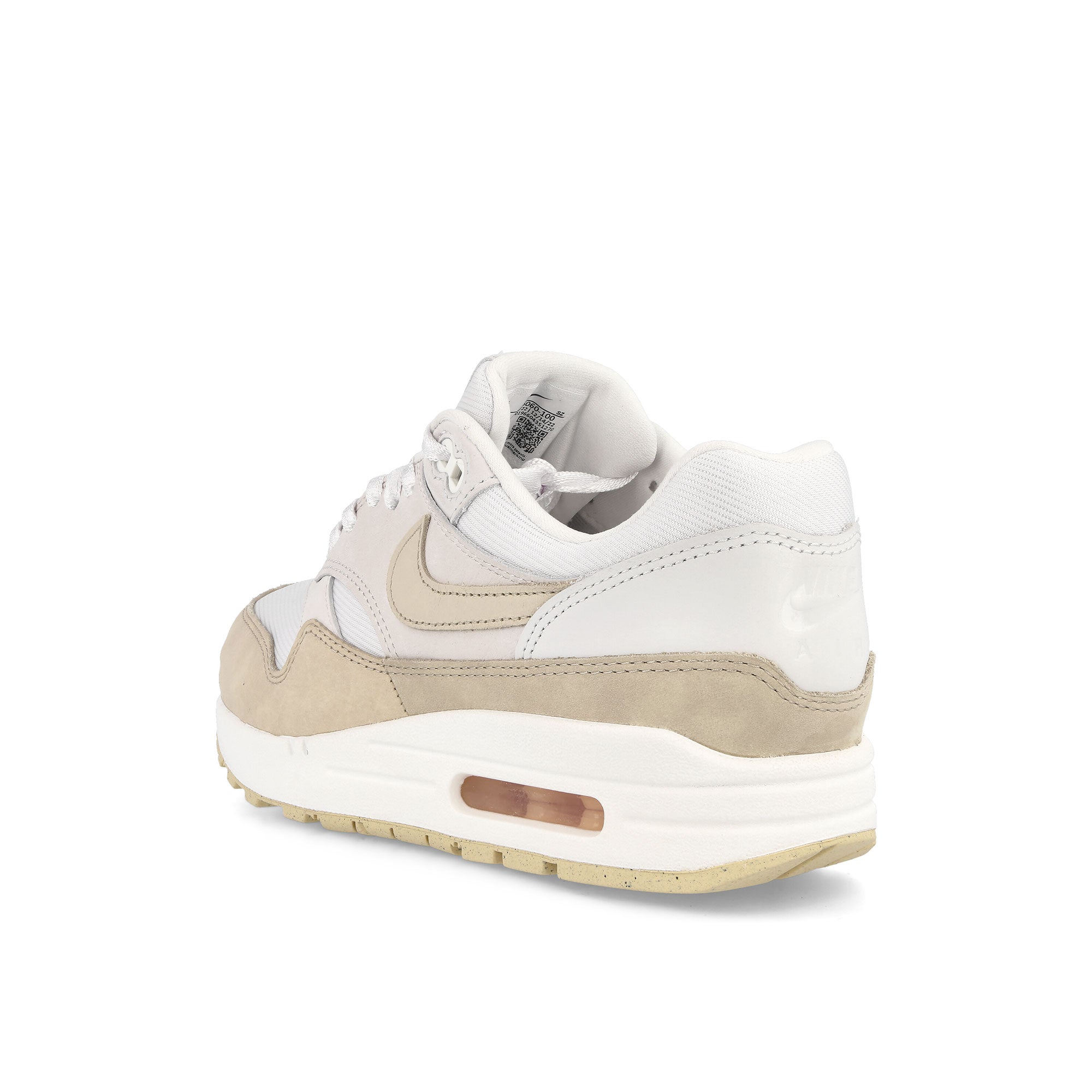 Nike Wmns Air Max 1 Premium Summit White-Sanddrift - Phantom Low Top Sneakers Material | Overkill