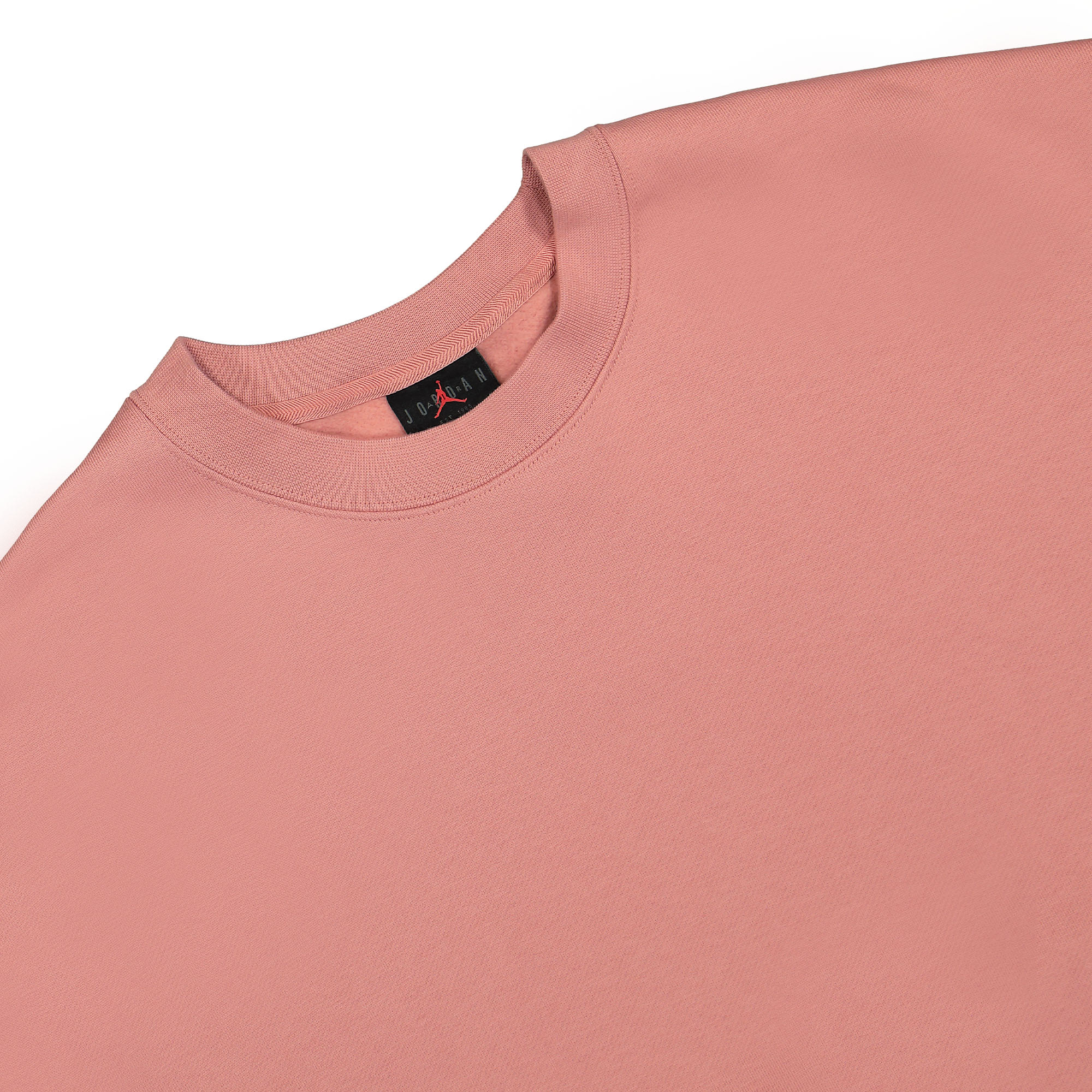 Jordan Wmns Air Jordan Flight Fleece Crew Red Stardust Sweatshirts Close-up | Overkill