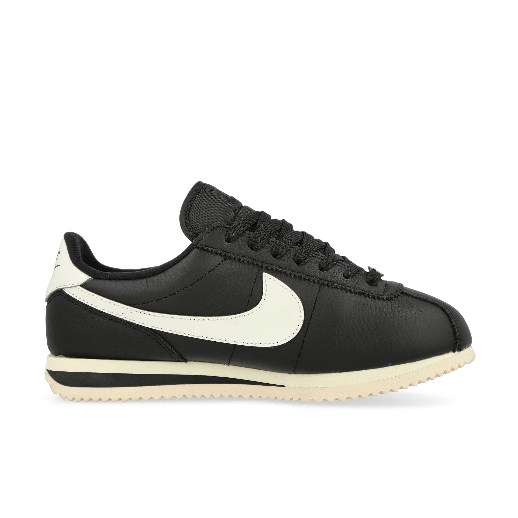 Nike W Cortez 23 Premium Leather Black / Sail-Alabaster Low Top Sneakers Silhouette | Overkill
