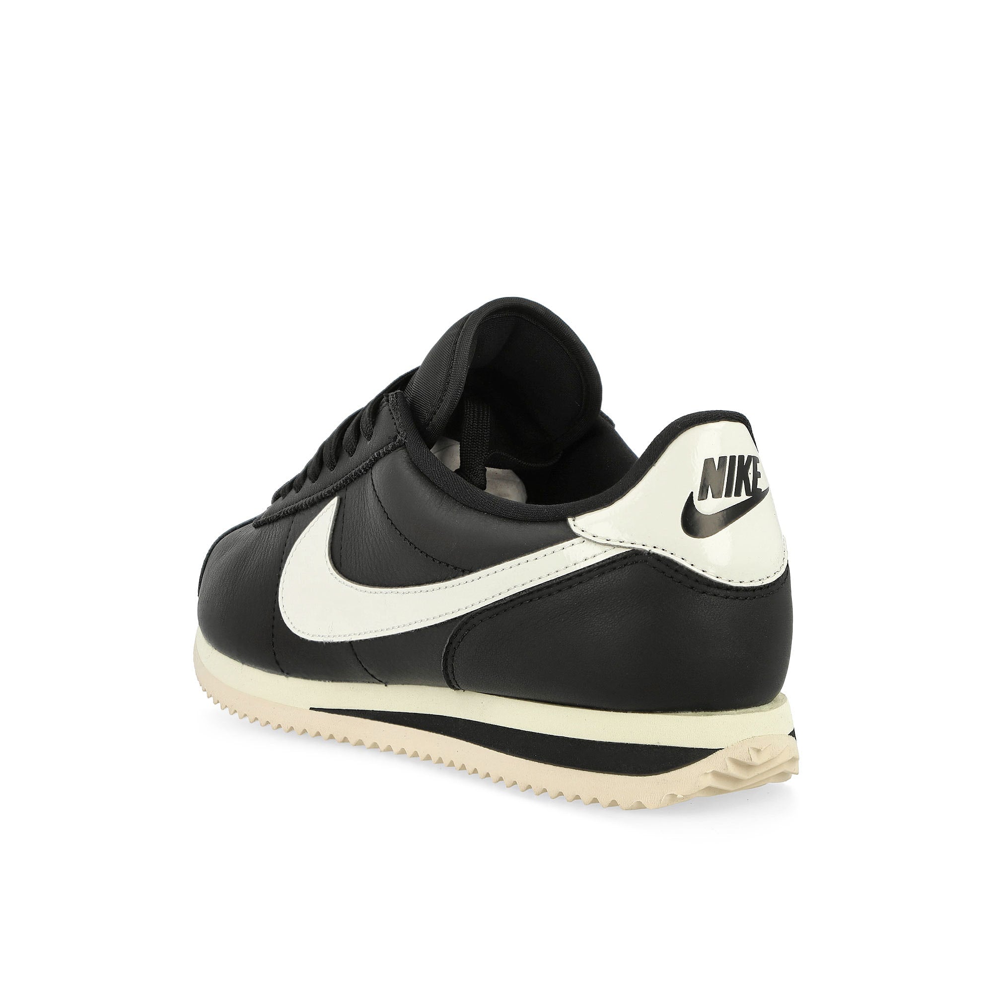 Nike W Cortez 23 Premium Leather Black / Sail-Alabaster Low Top Sneakers Material | Overkill