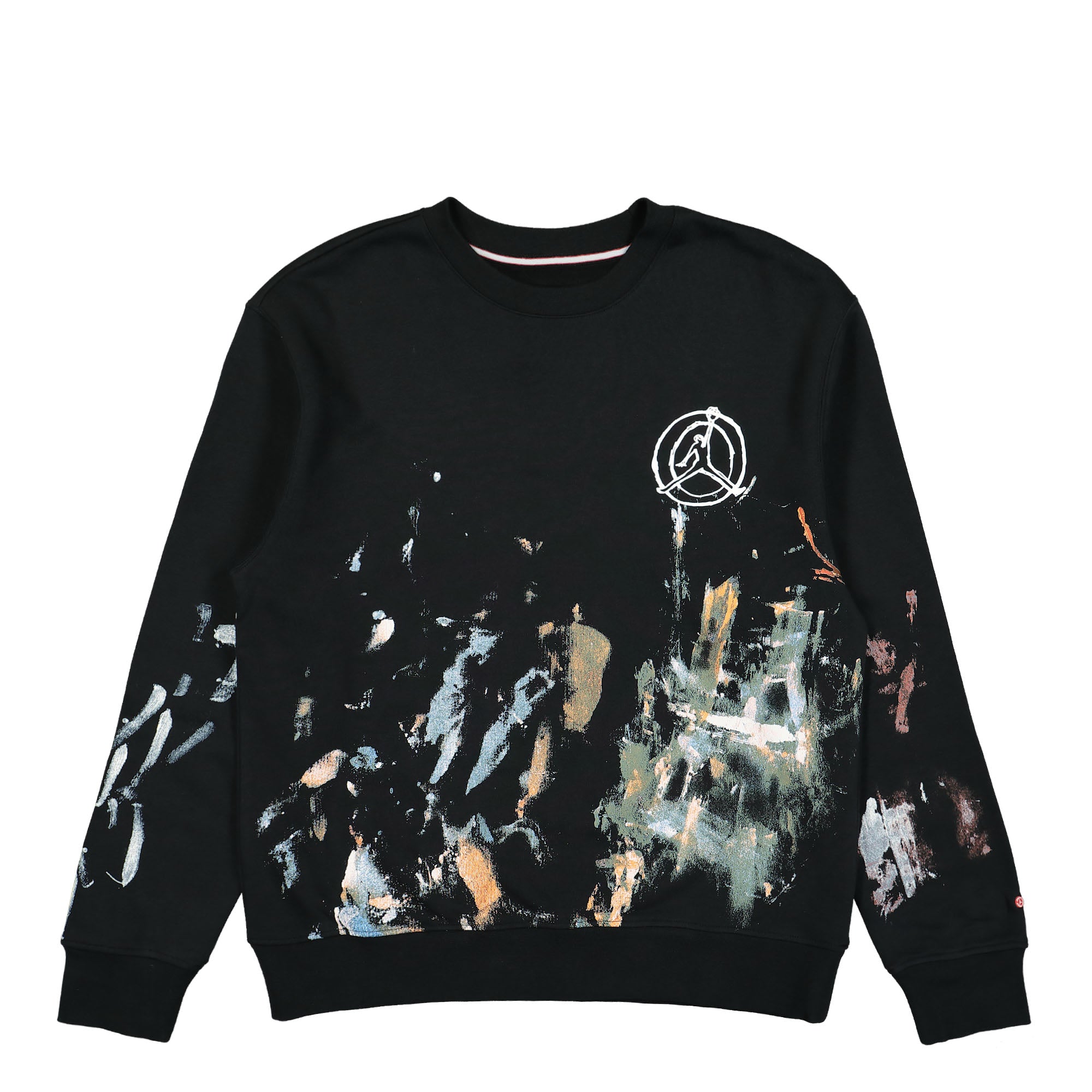 Jordan Artist Series By Jammie Holmes Fleece Crew Black Sweatshirts FB6990 010 | Overkill