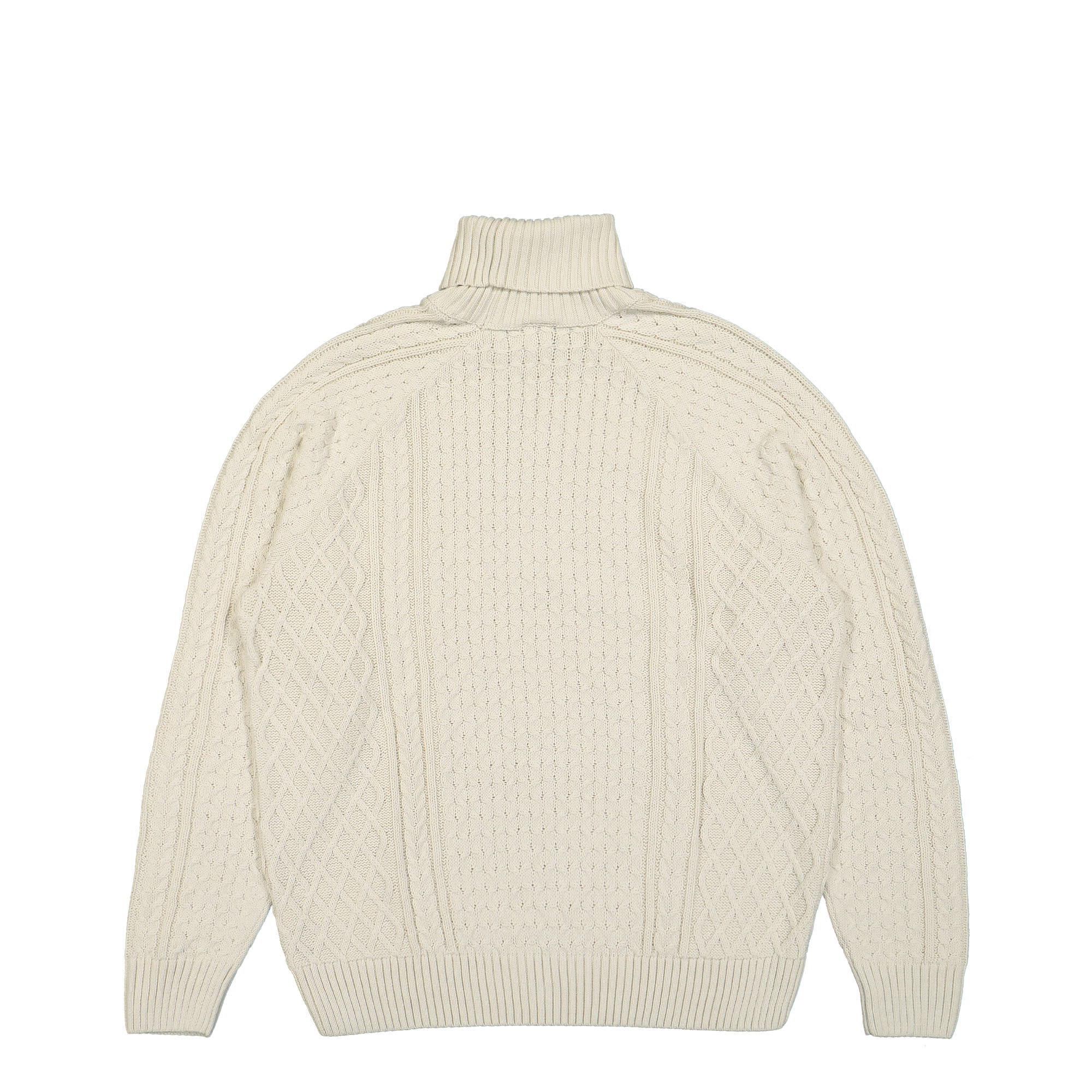Nike NL Cable Knit Turtleneck Sweater Light Bone Sweatshirts Material | Overkill