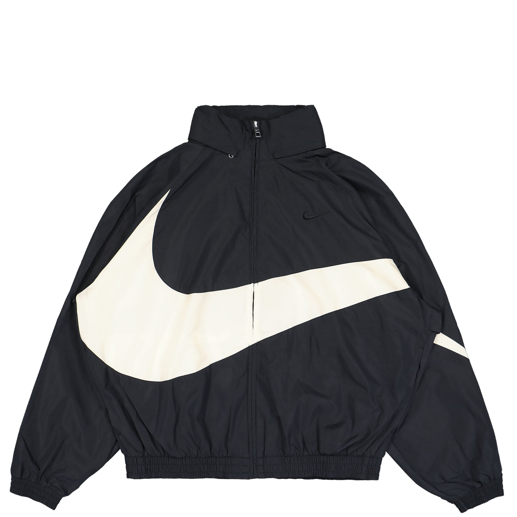 Nike Swoosh Woven Jacket Black / Coconut Milk / Black Jackets FB7877 010 | Overkill