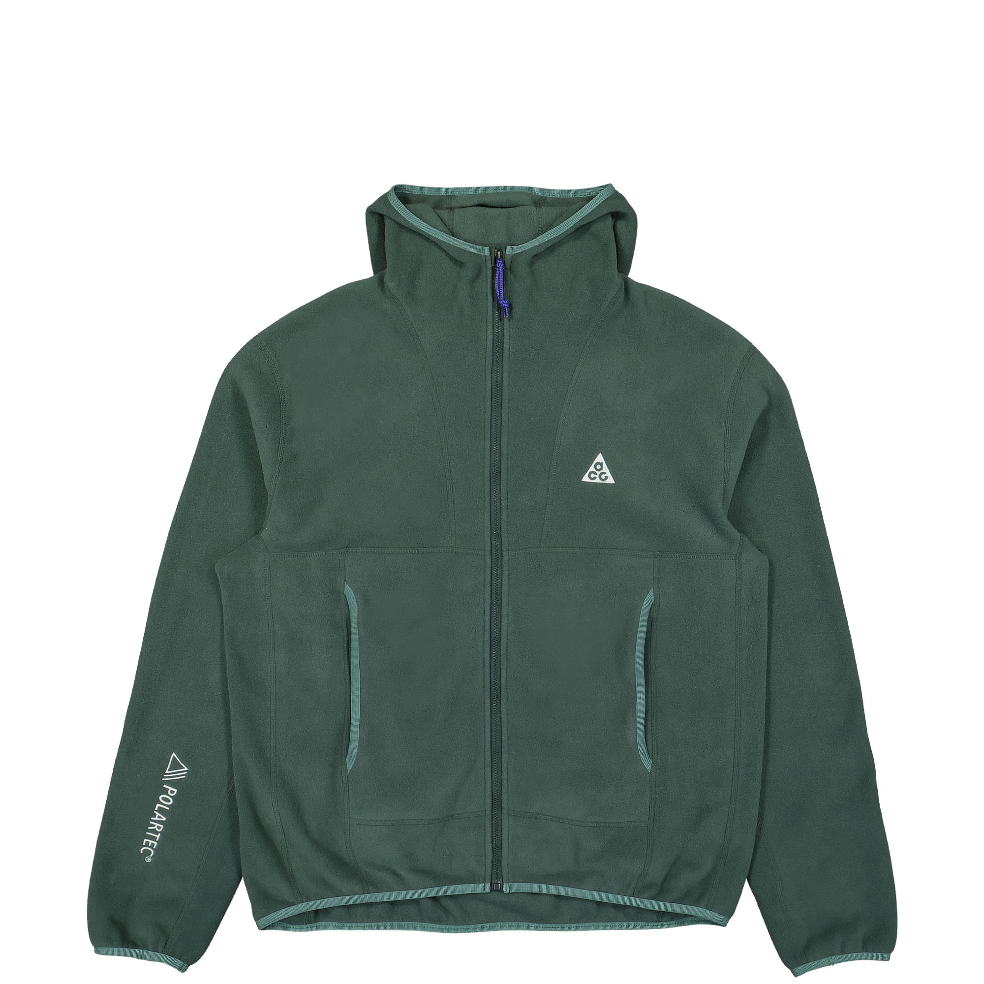Nike ACG Wolf Tree Polartec Hooded Full-Zip Top Vintage Green / Bicoastel / Summit White Hoodies FB8082 338 | Overkill