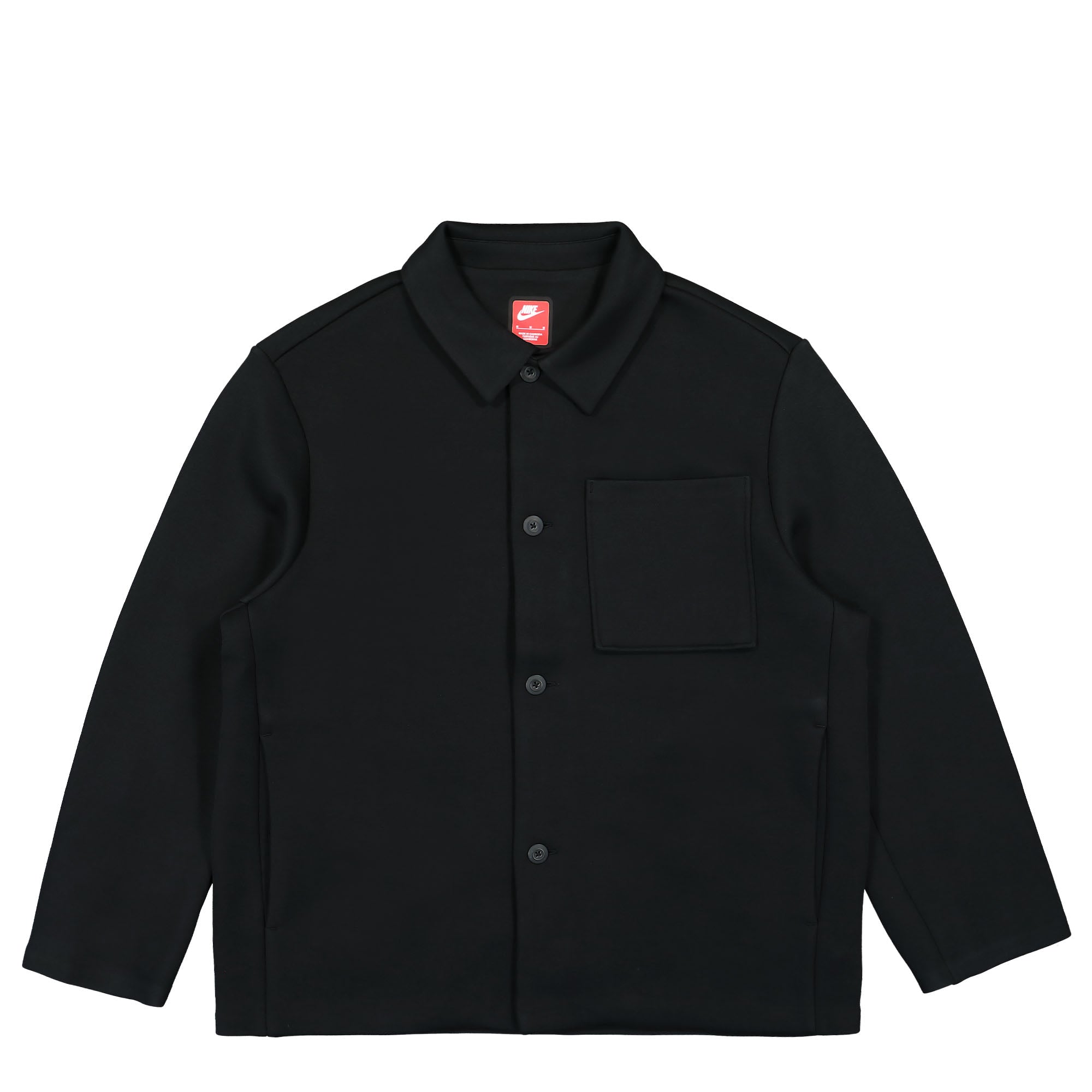 Nike Tech Fleece Reimagined Shacket Black / Black Jackets FB8167 010 | Overkill