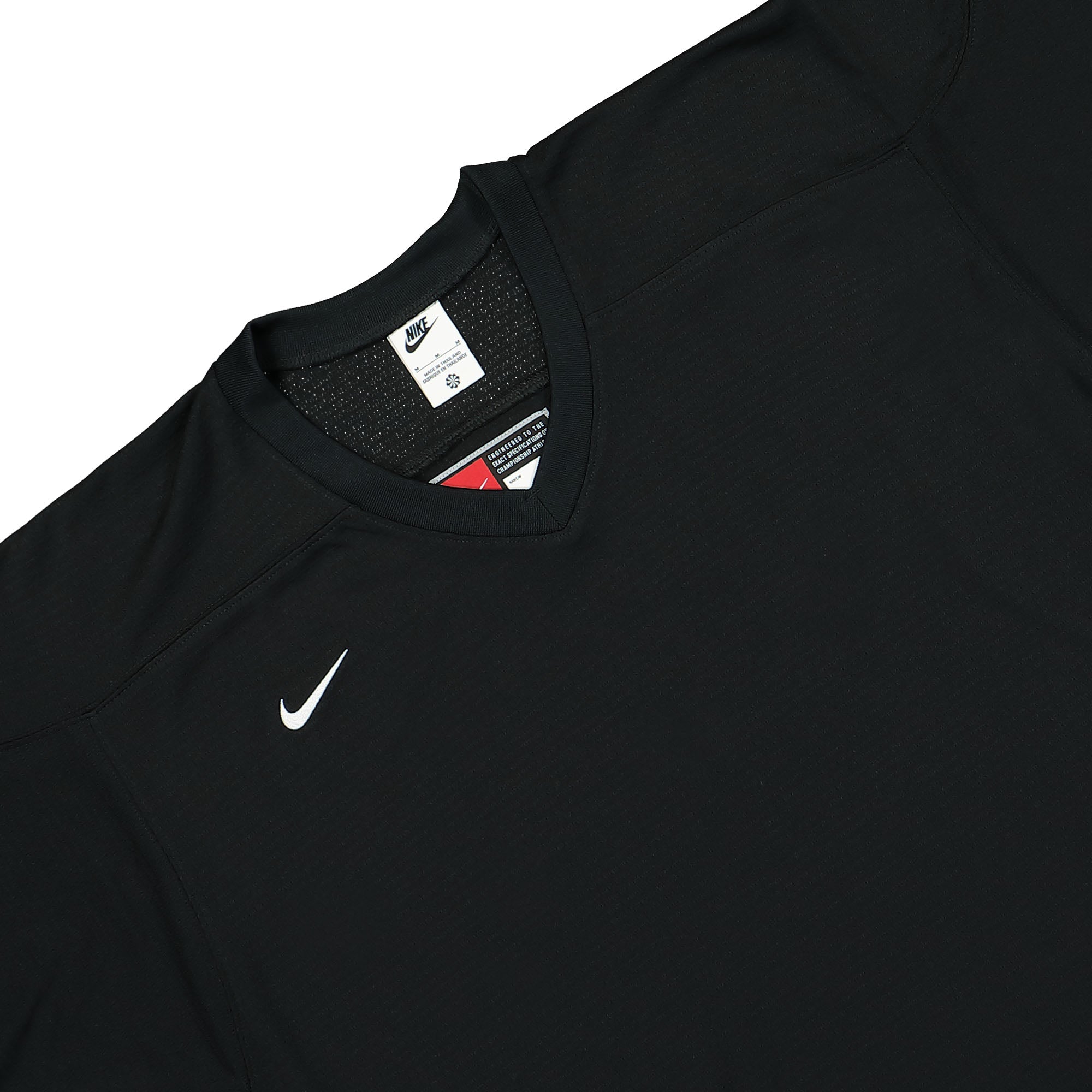 Nike Authentics Hockey Jersey Black / Black / White Longsleeves Close-up | Overkill