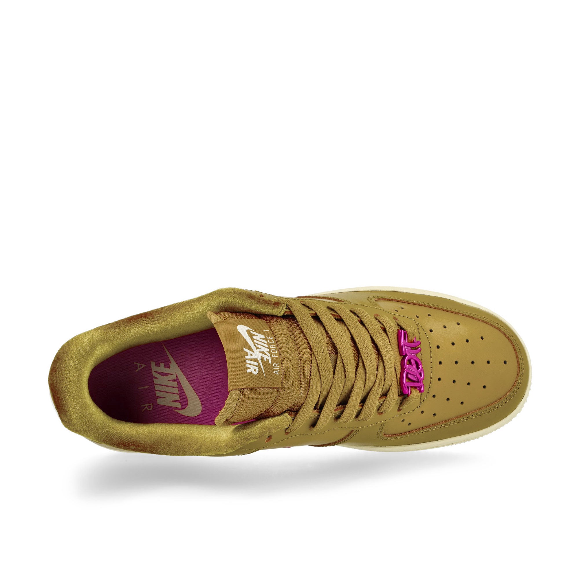 Nike Wmns Air Force 1 '07 SE Bronzine / Playful Pink - Alabaster Low Top Sneakers Detail View 1 | Overkill