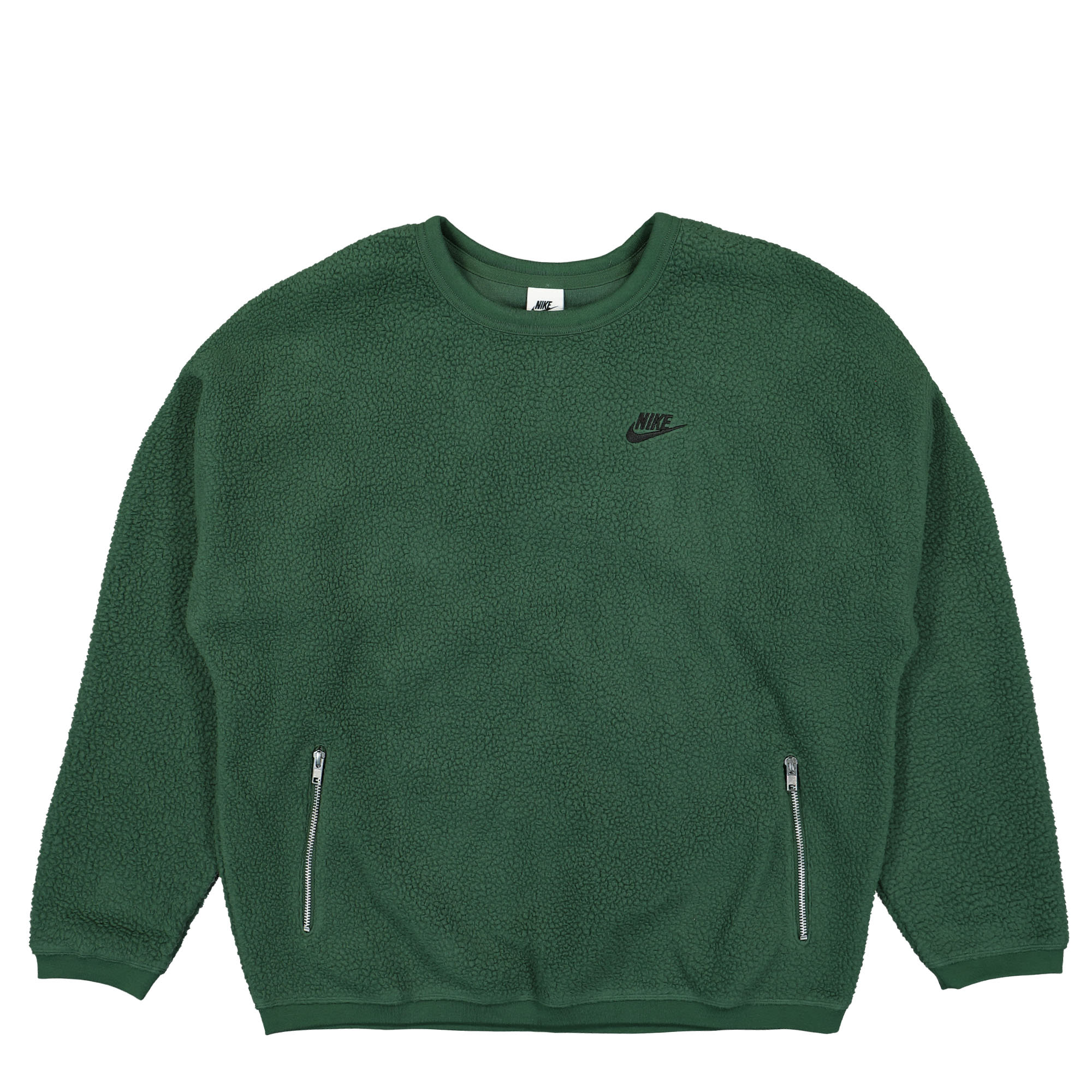 Nike Club Fleece+ Sherpa Winter Crew Fir / Black Sweatshirts FB8378 323 | Overkill