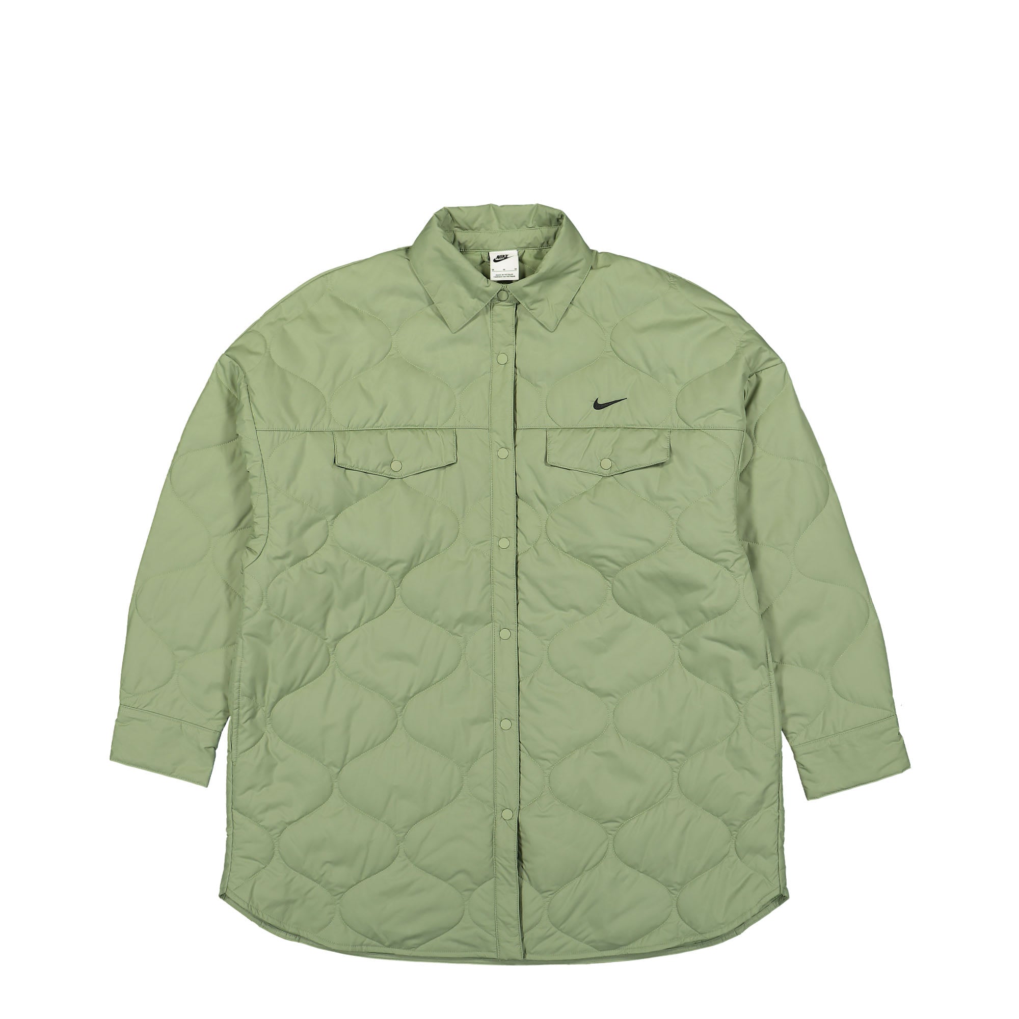 Nike W Quilted Trenchcoat Oil Green / Black Coats FB8732 386 | Overkill