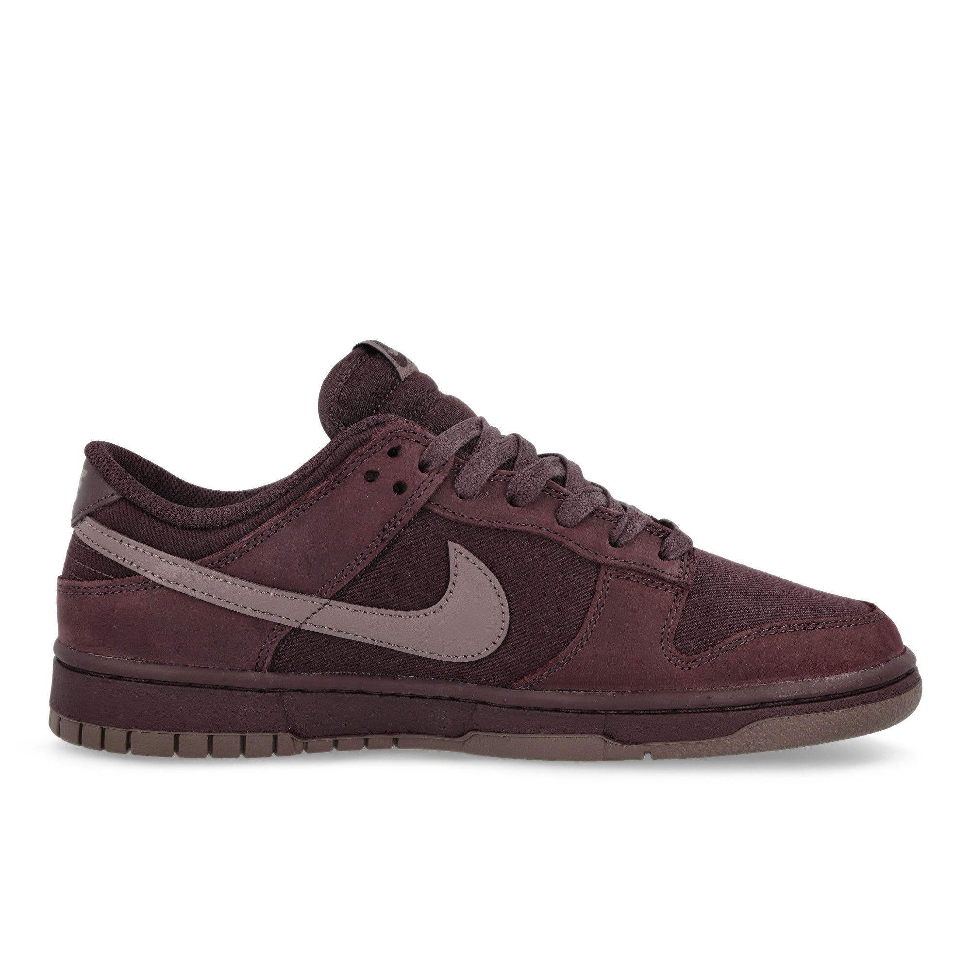 Nike Dunk Low Retro Premium Burgundy Crush / Plum Eclipse Low Top Sneakers Silhouette | Overkill