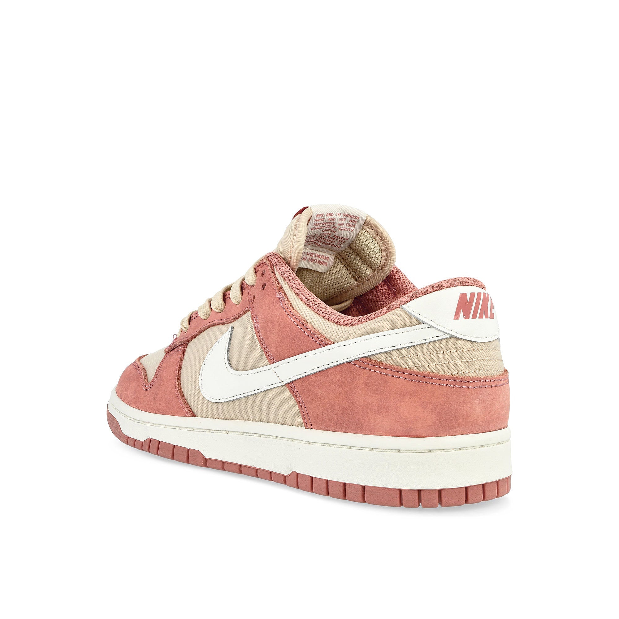 Nike Dunk Low Retro Premium Red Stardust / Summit White - Sanddrift Low Top Sneakers Material | Overkill