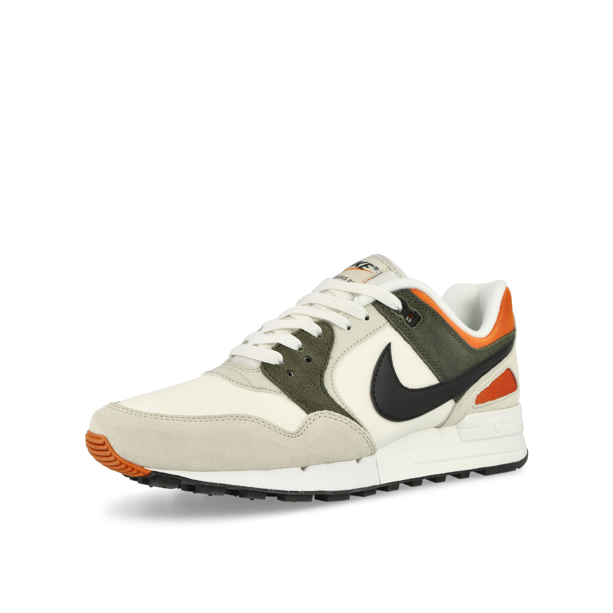 Nike Air Pegasus 89 PRM Phantom / Black - Cargo Khaki - Light Bone Low Top Sneakers Close Up | Overkill