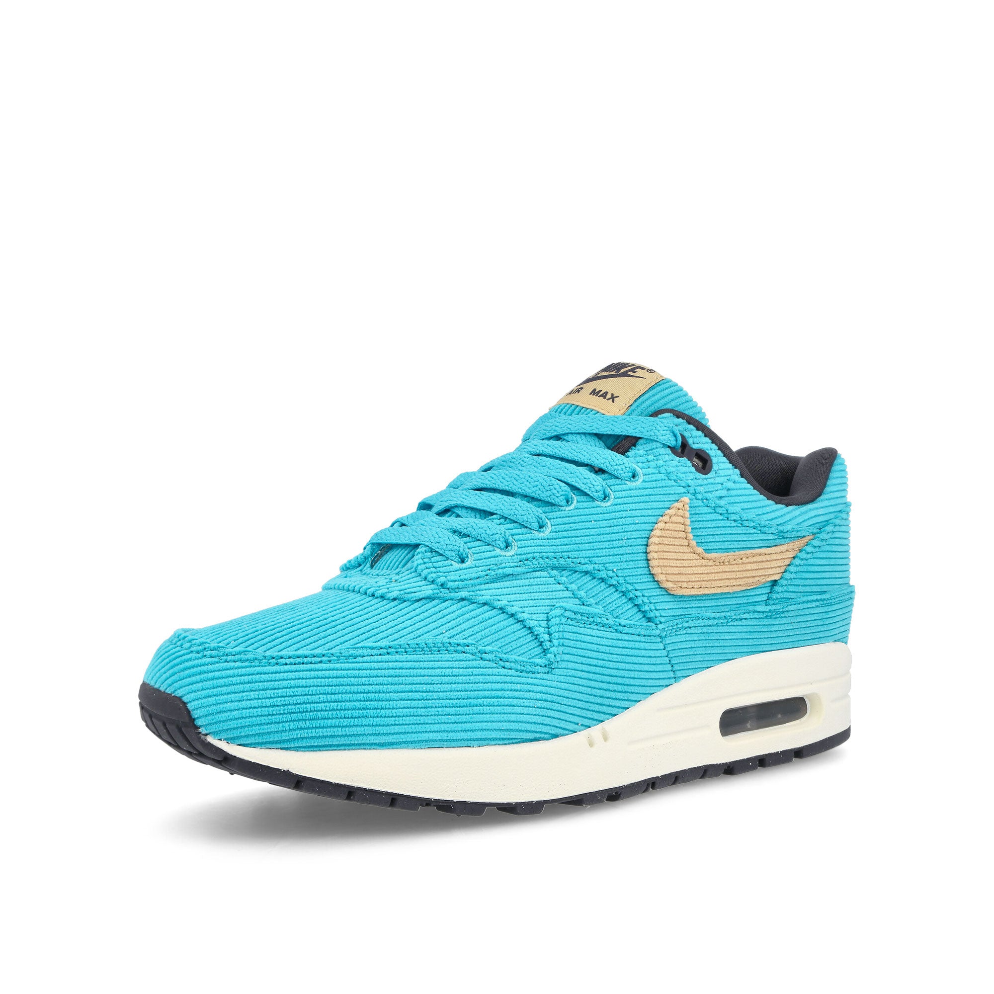 Nike Air Max 1 Premium Baltic Blue-Sesame - Gridiron - Sail Low Top Sneakers Close Up | Overkill