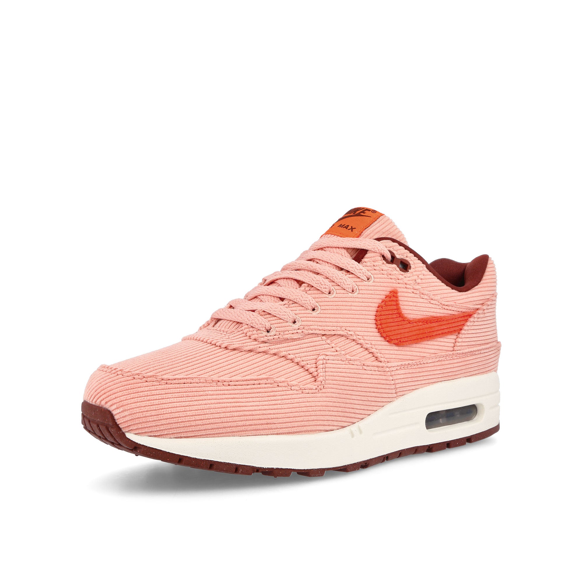 Nike Air Max 1 Premium Coral Stardust-Bright Coral Low Top Sneakers Close Up | Overkill