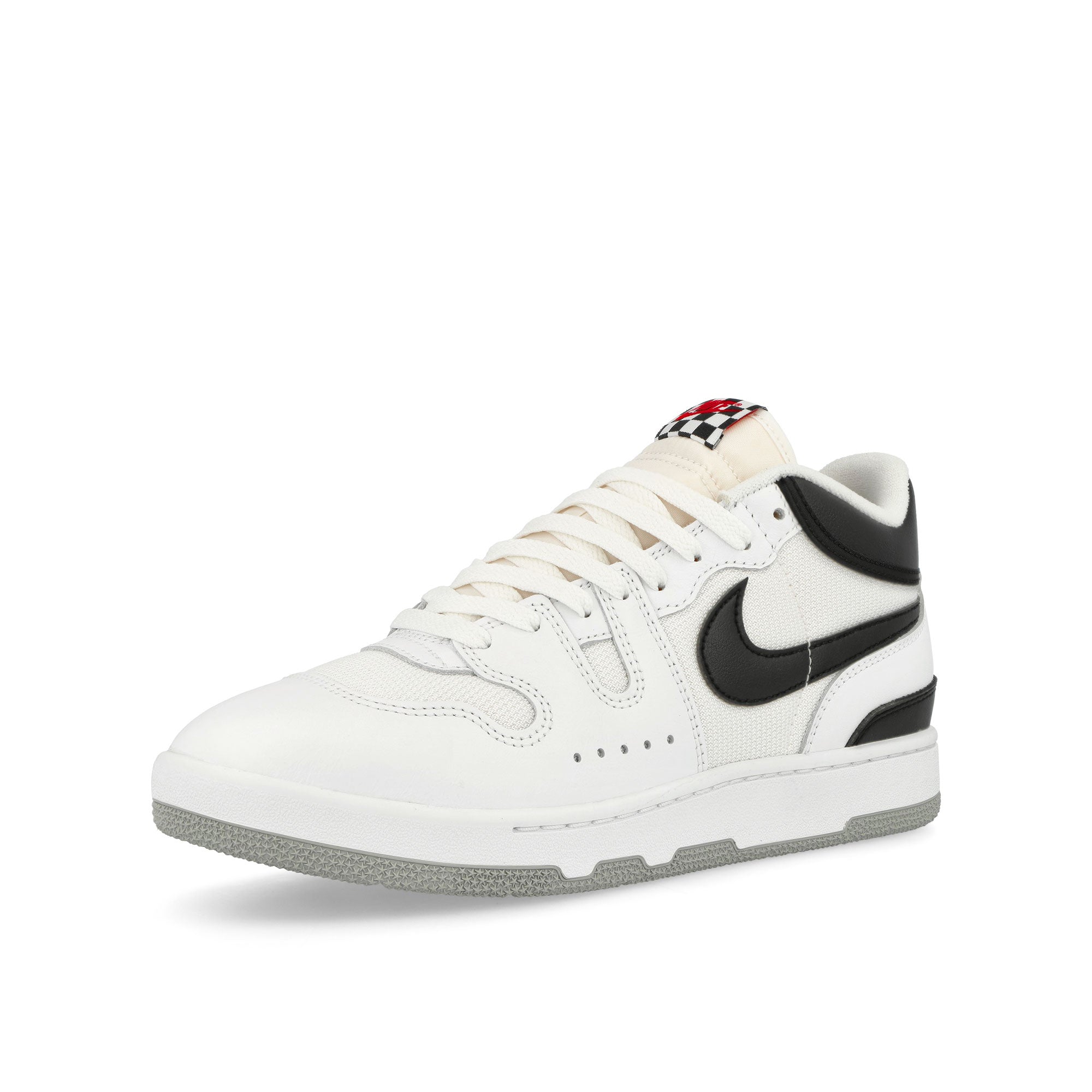 Nike Mac Attack QS SP White-Black - White Mid Top Sneakers Close Up | Overkill