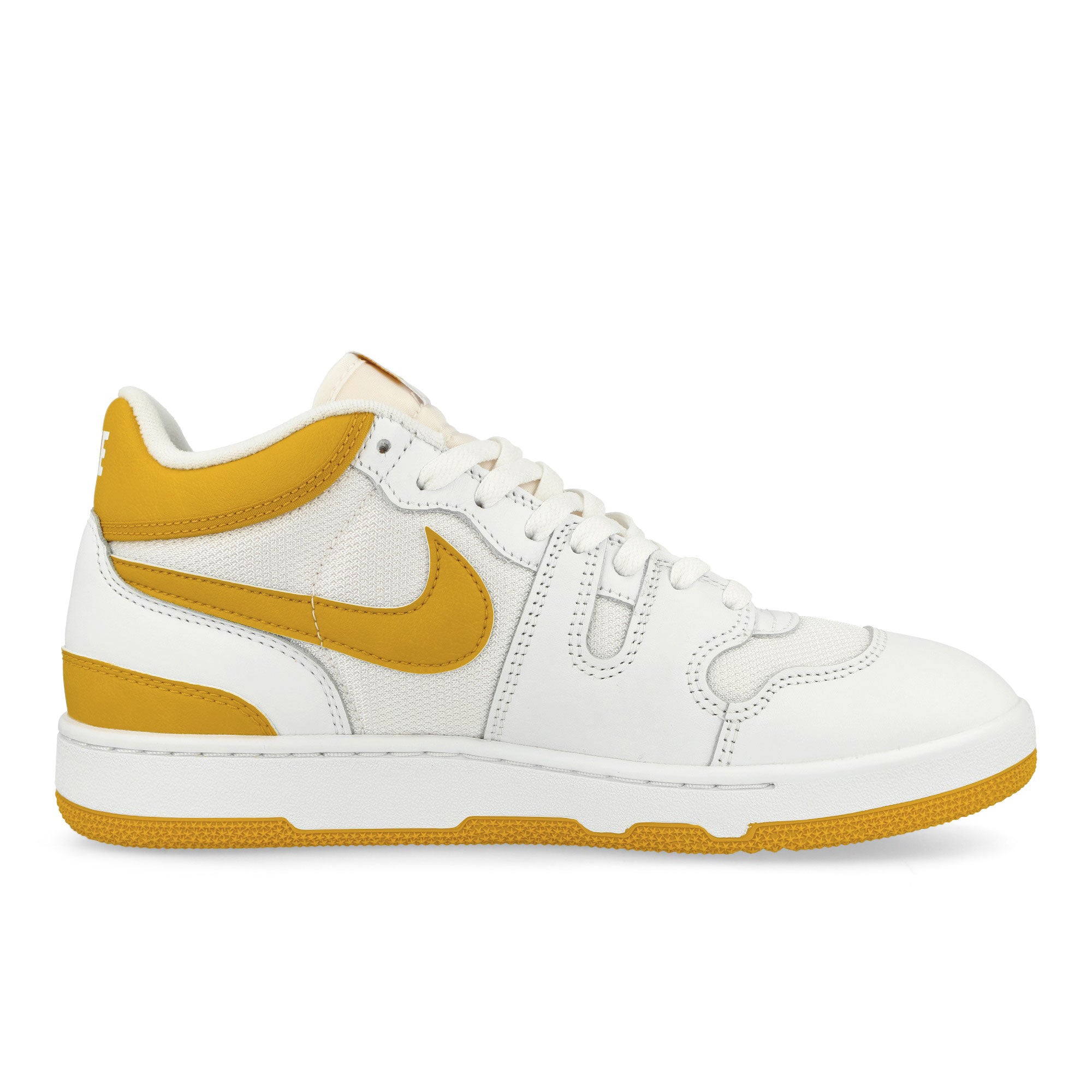 Nike Attack White / Lemon Venom - White Mid Top Sneakers Silhouette | Overkill