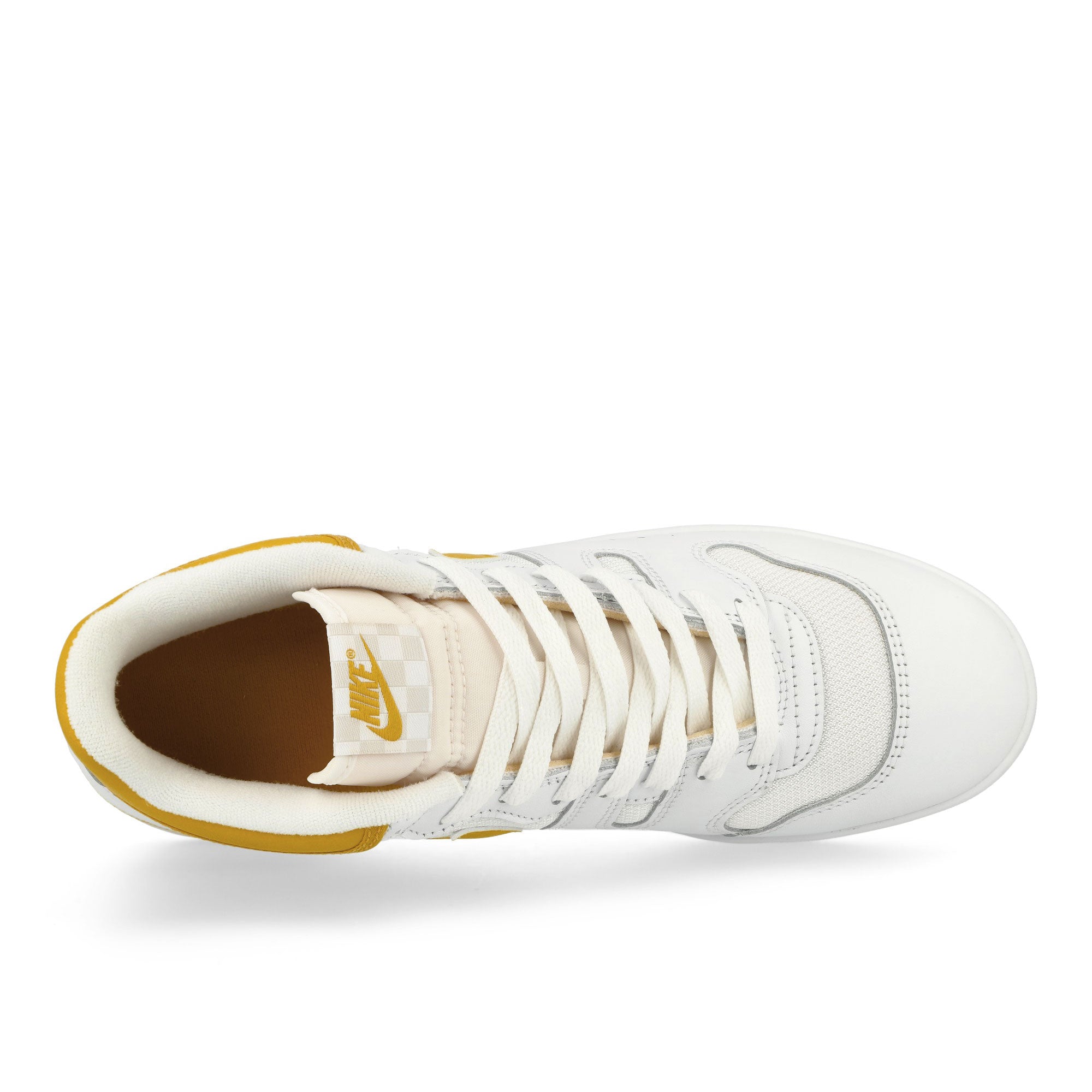 Nike Attack White / Lemon Venom - White Mid Top Sneakers Detailfoto | Overkill