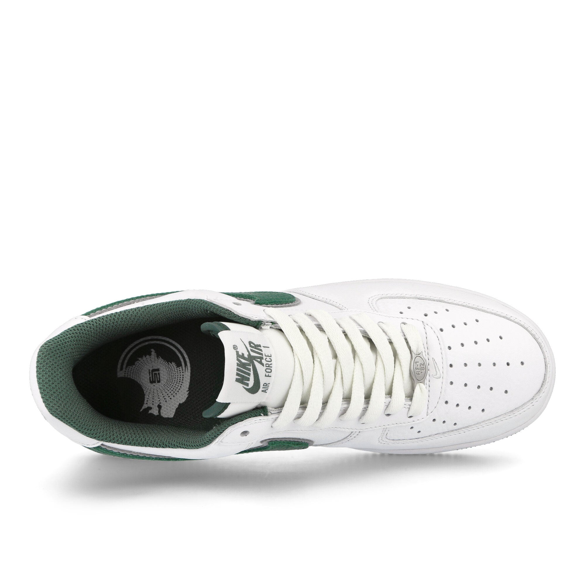 Nike Air Force 1 Low White-Deep Forest - Wolf Grey Low Top Sneakers Detail View 1 | Overkill