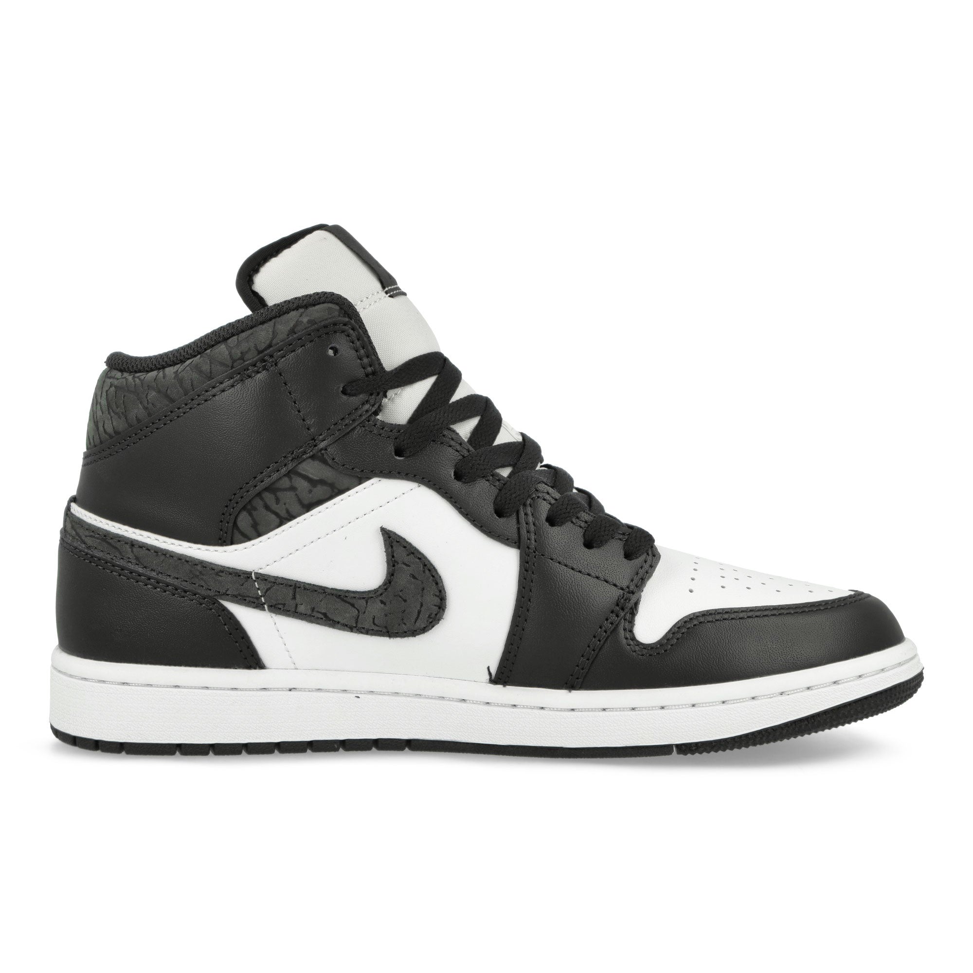 Jordan Air Jordan 1 Mid Se Off Noir-Black – White - Black Mid Top Sneakers Silhouette | Overkill