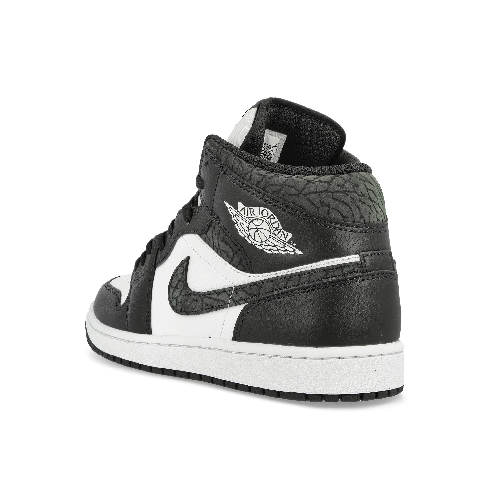 Jordan Air Jordan 1 Mid Se Off Noir-Black – White - Black Mid Top Sneakers Material | Overkill