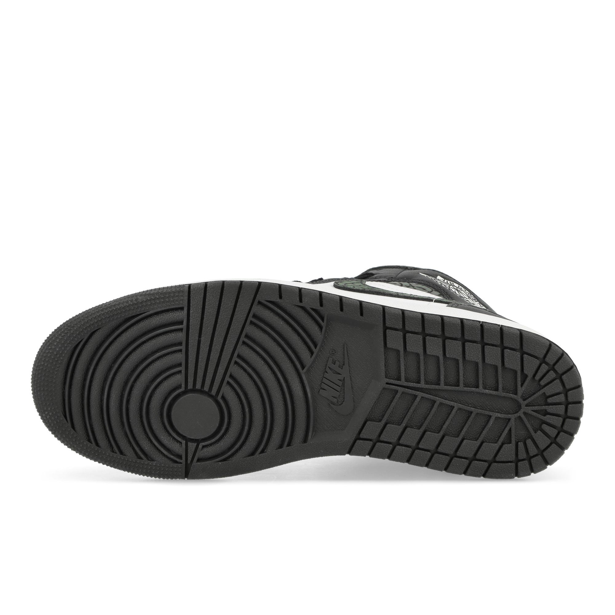 Jordan Air Jordan 1 Mid Se Off Noir-Black – White - Black Mid Top Sneakers Detail View 1 | Overkill