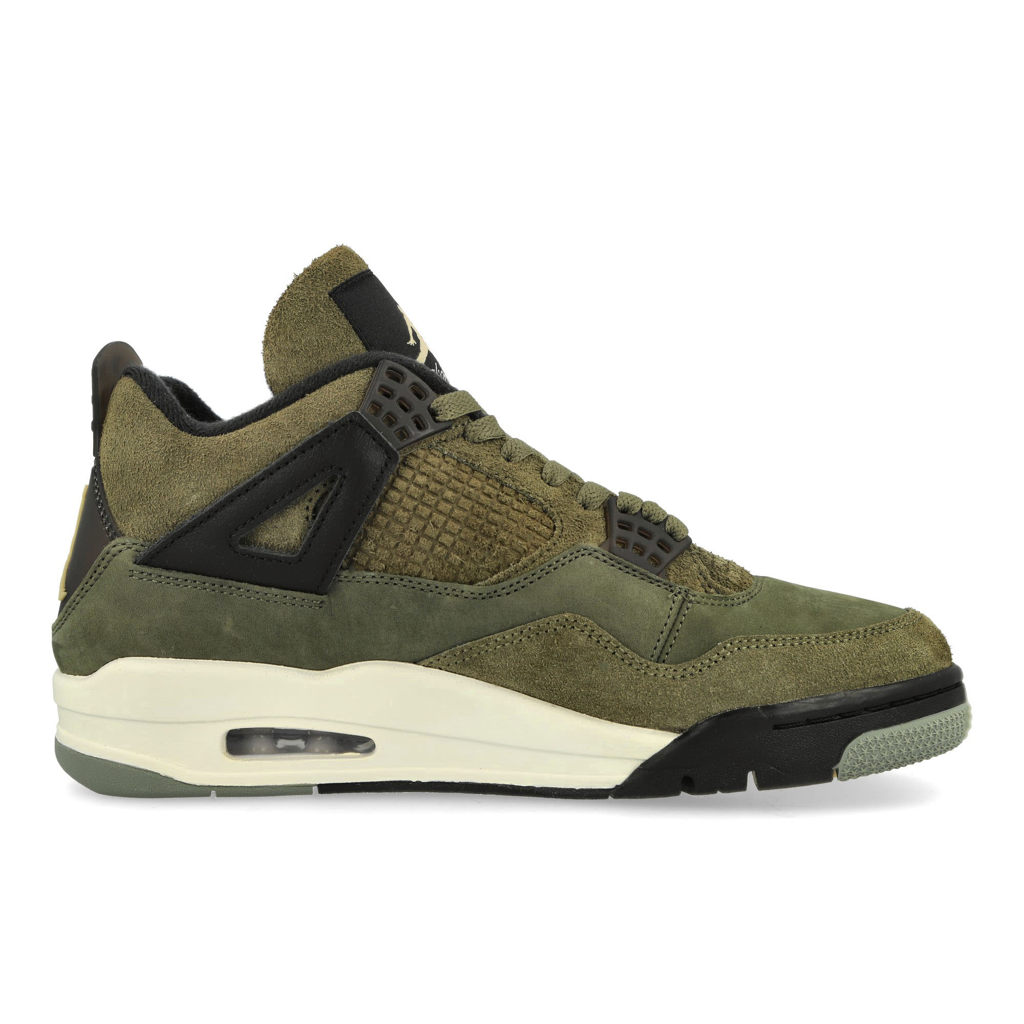 Jordan Air Jordan 4 Retro Se Craft Medium Olive / Pale Vanilla - Cargo Khaki Low Top Sneakers Silhouette | Overkill