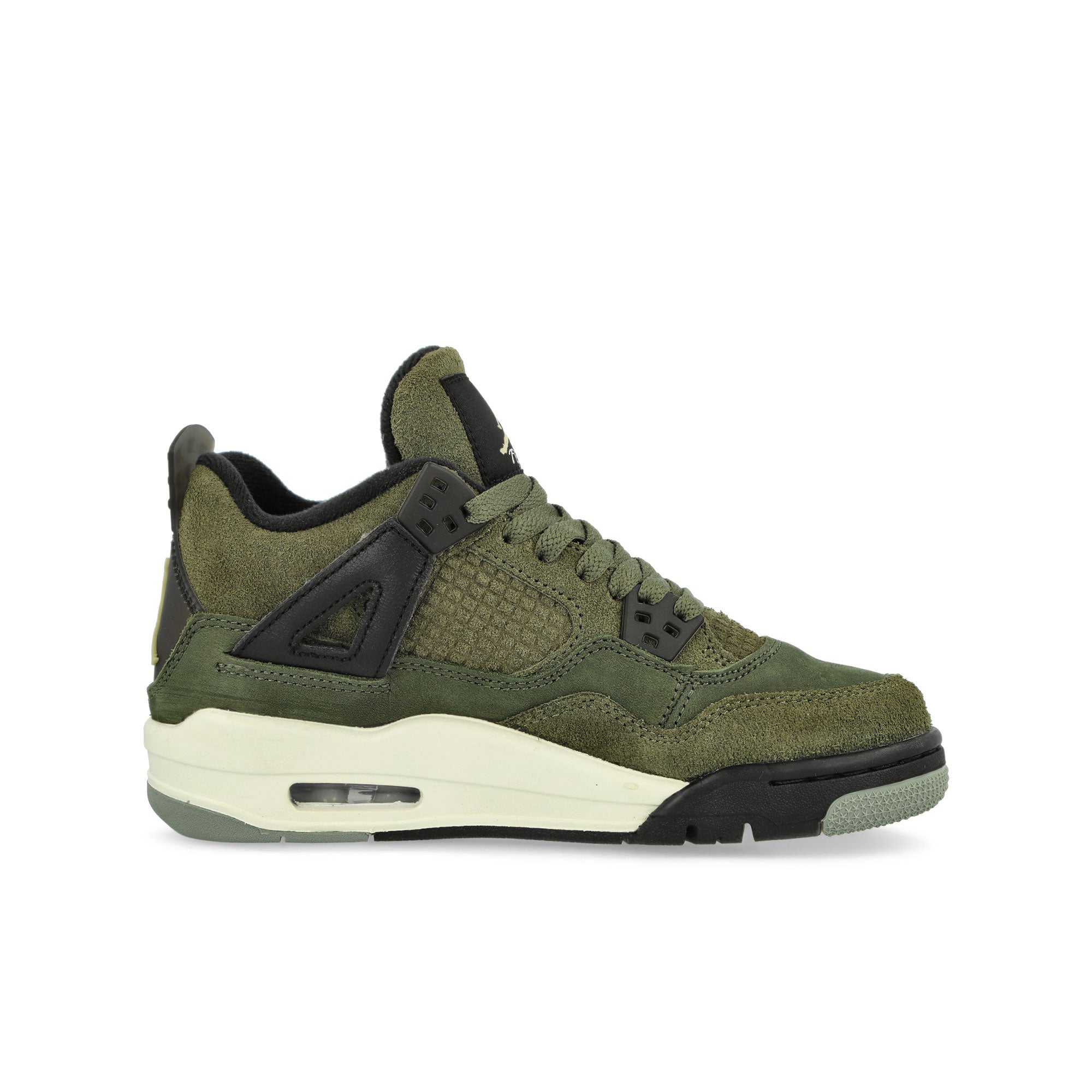 Jordan Jordan 4 Retro Se Craft GS Medium Olive / Pale Vanilla - Cargo Khaki Sneakers Silhouette | Overkill