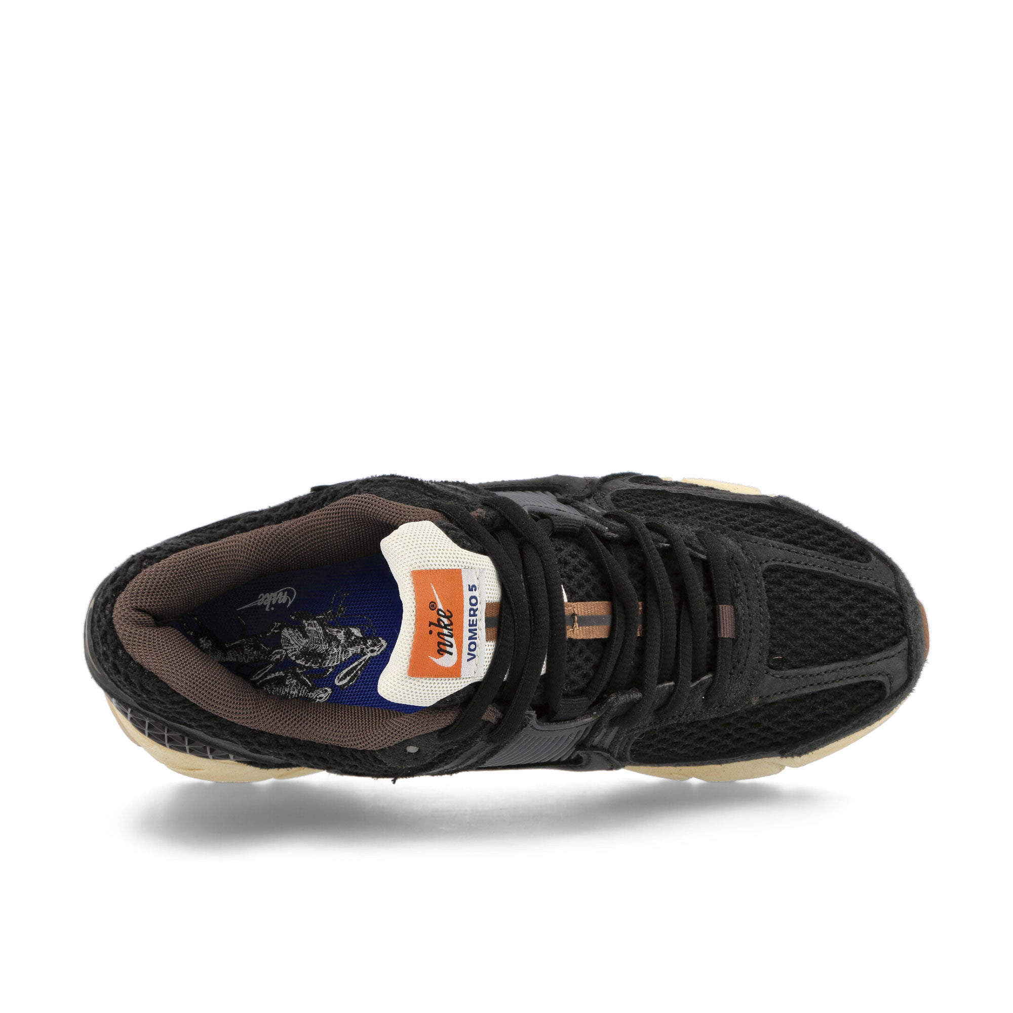 Nike W Zoom Vomero 5 Premium Black / Black - Sesame - Coconut Milk Low Top Sneakers Detailfoto | Overkill