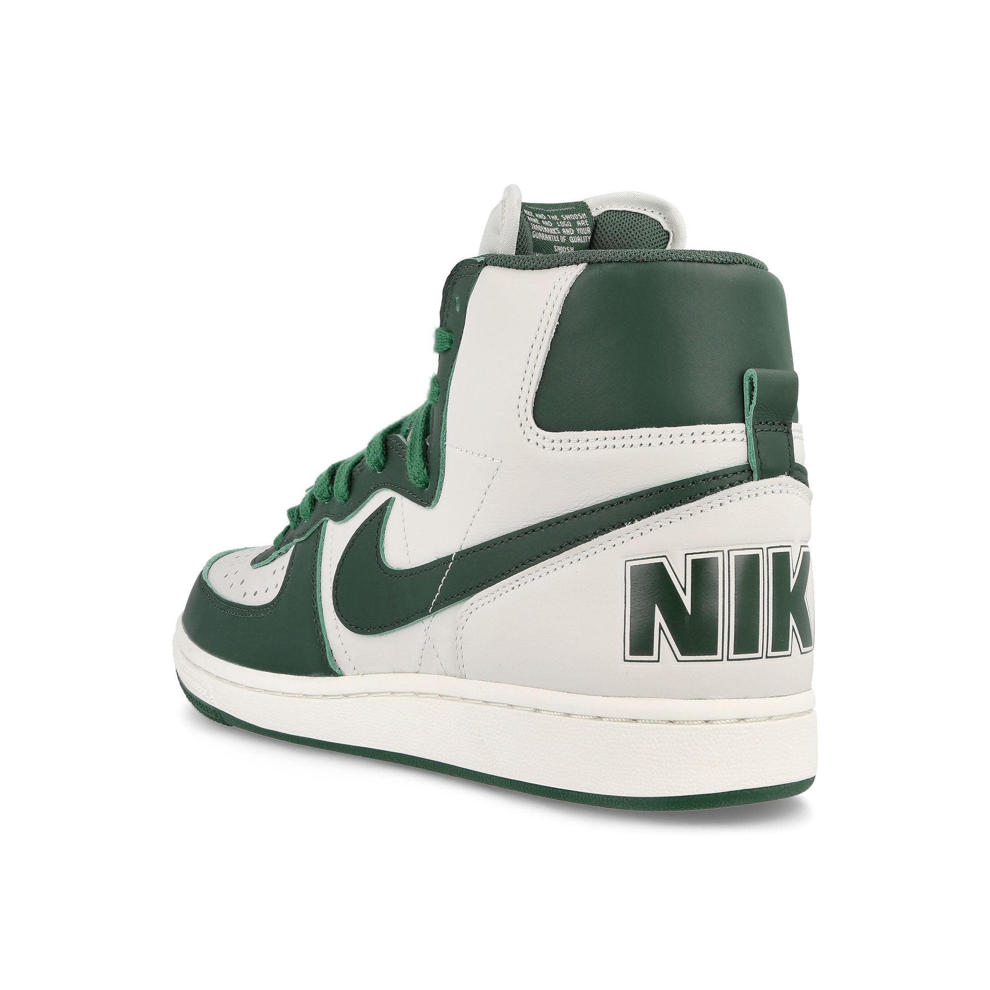 Nike Terminator High Swan-Noble Green - Sail - Washed Green High Top Sneakers Silhouette | Overkill