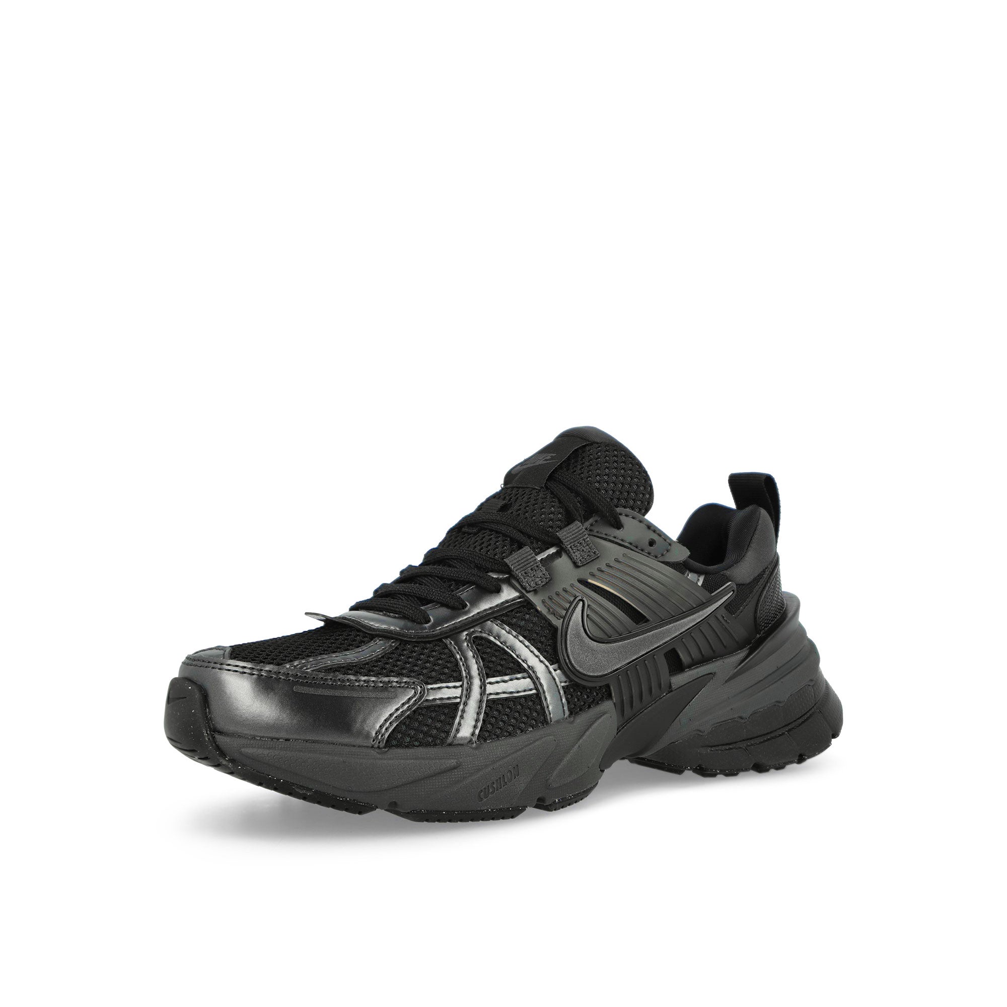 Nike W V2K Run Black / Dark Smoke Grey – Anthracite Low Top Sneakers Close Up | Overkill