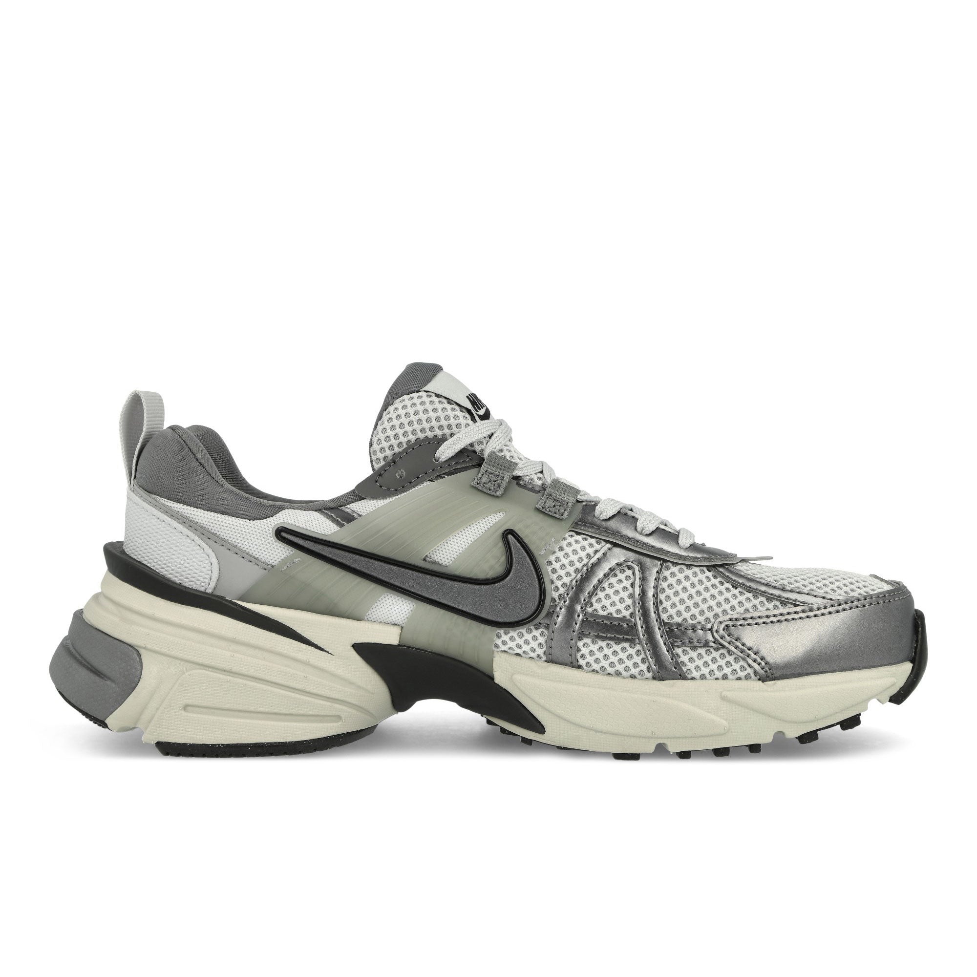 Nike W V2K Run Pure Platinum / Metallic Cool Grey - Wolf Grey Low Top Sneakers Silhouette | Overkill