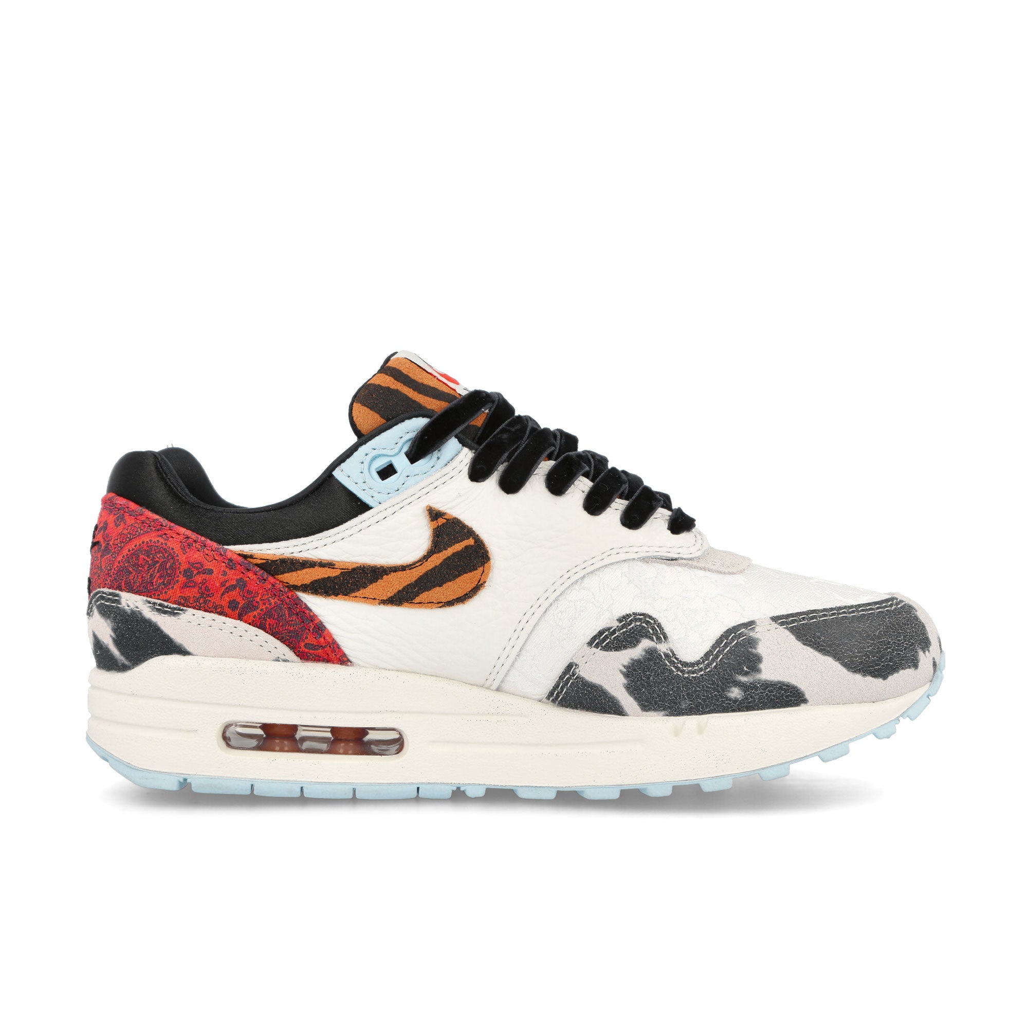 Nike W Air Max 1 87 Sail-Black - Celestine Blue - Picante Red Low Top Sneakers Silhouette | Overkill