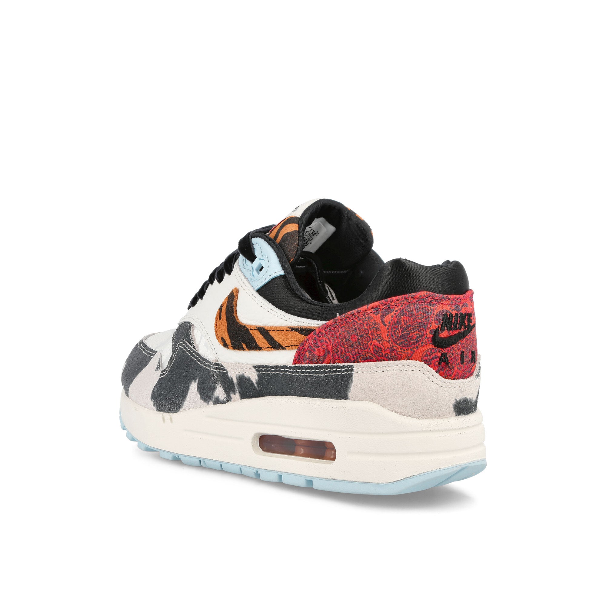 Nike W Air Max 1 87 Sail-Black - Celestine Blue - Picante Red Low Top Sneakers Material | Overkill