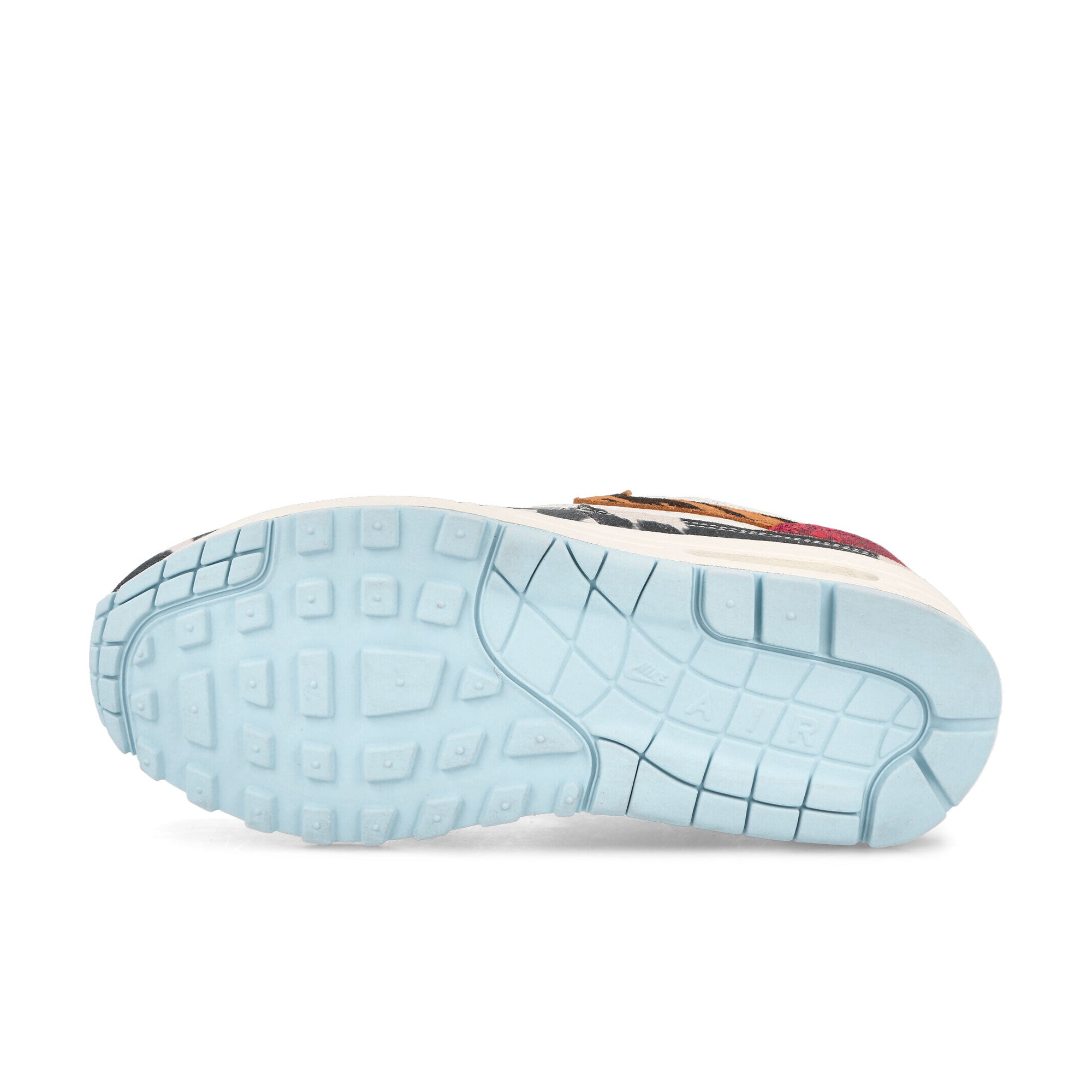 Nike W Air Max 1 87 Sail-Black - Celestine Blue - Picante Red Low Top Sneakers Detail View 1 | Overkill