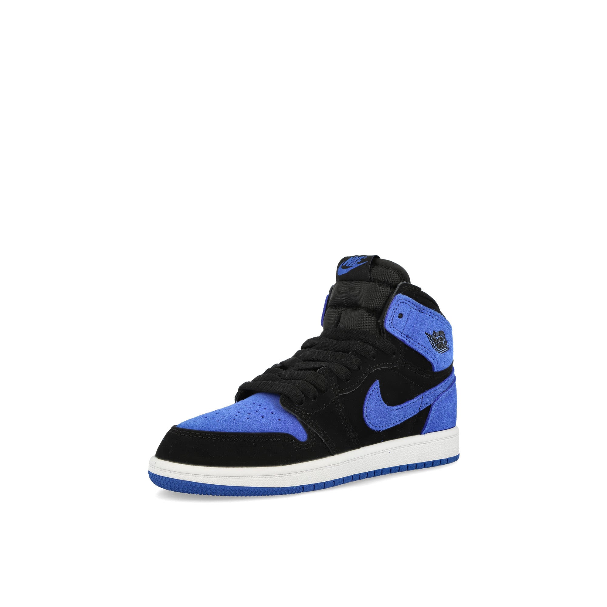 Jordan Jordan 1 Retro High OG PS Black-Royal Blue - White - Royal Blue Sneakers Close Up | Overkill