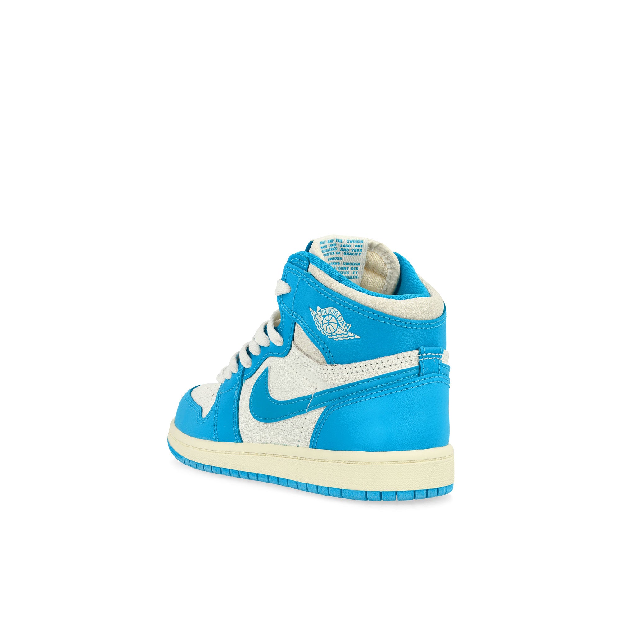 Jordan Jordan 1 Retro High OG PS Dark Powder Blue / Dark Powder Blue - Sail High Top Sneakers Material | Overkill