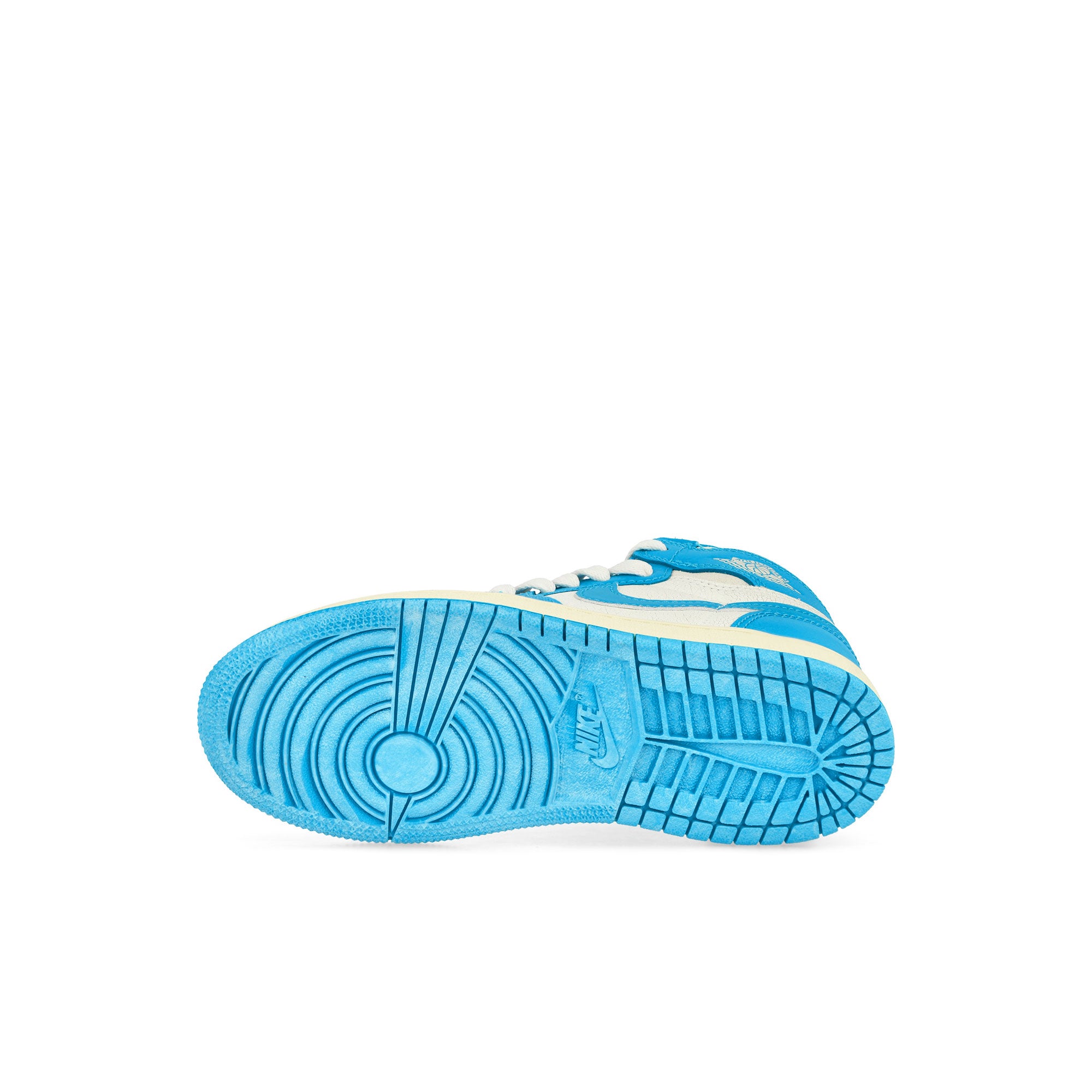 Jordan Jordan 1 Retro High OG PS Dark Powder Blue / Dark Powder Blue - Sail High Top Sneakers Detail View 1 | Overkill