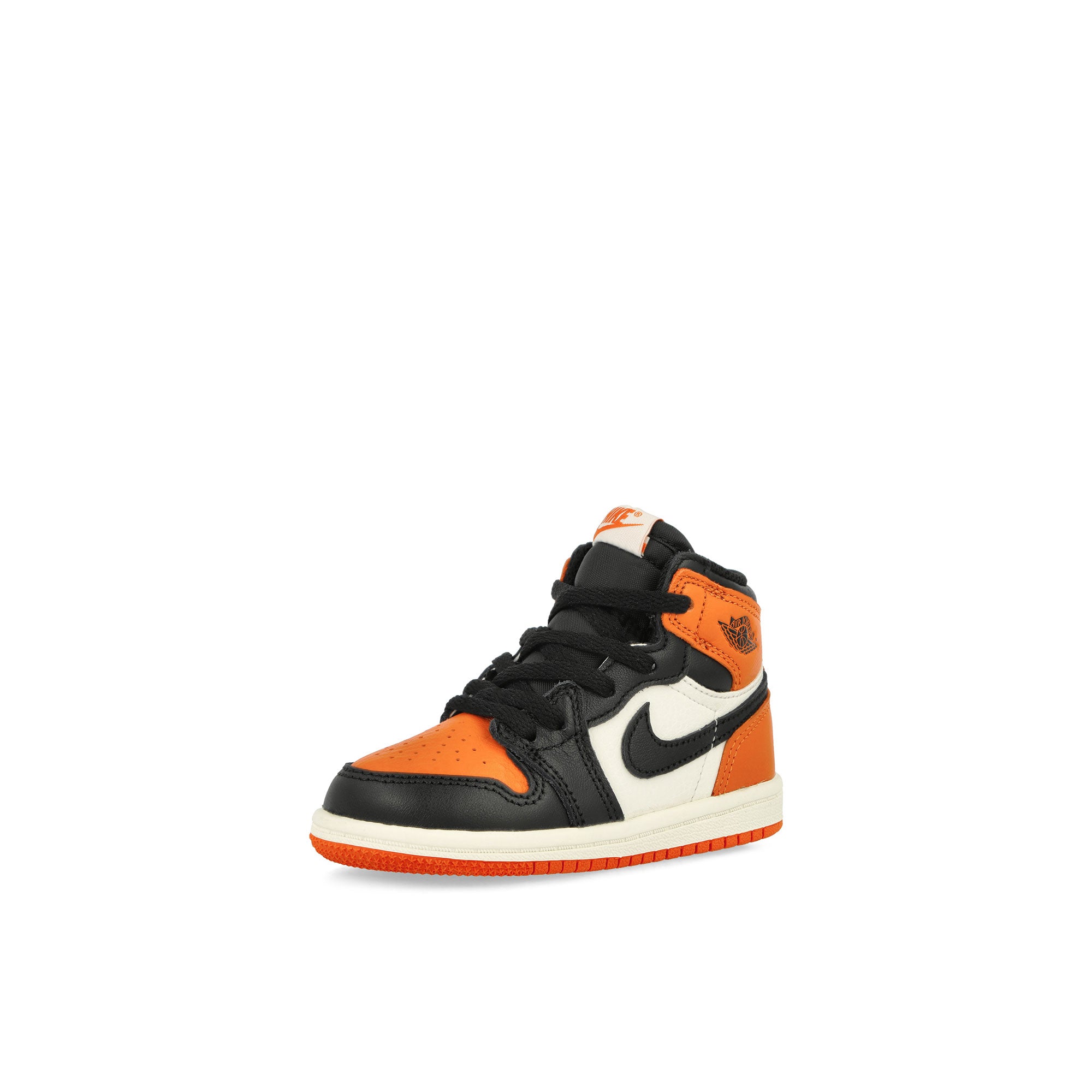 Jordan Jordan 1 Retro High OG TD Shattered Backboard Black / Black - Sail - Starfish High Top Sneakers FD1413 008 Close-up | Overkill