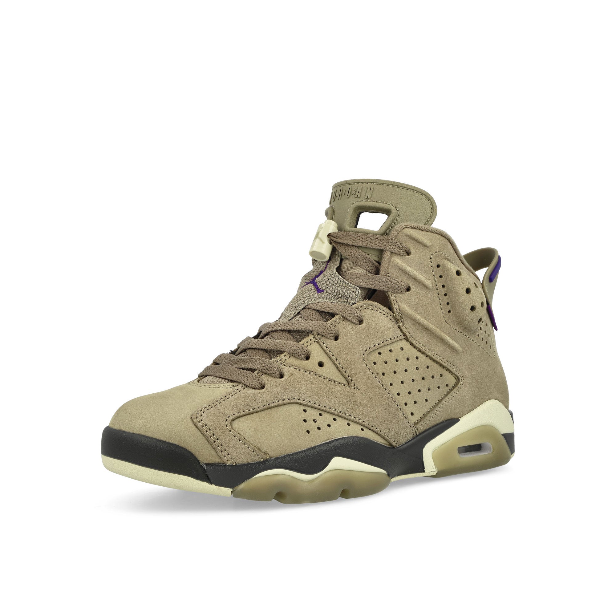 Jordan Wmns Air Jordan 6 Retro GTX Brown Kelp-Team Gold - Shadow Brown Sneakers Close Up | Overkill