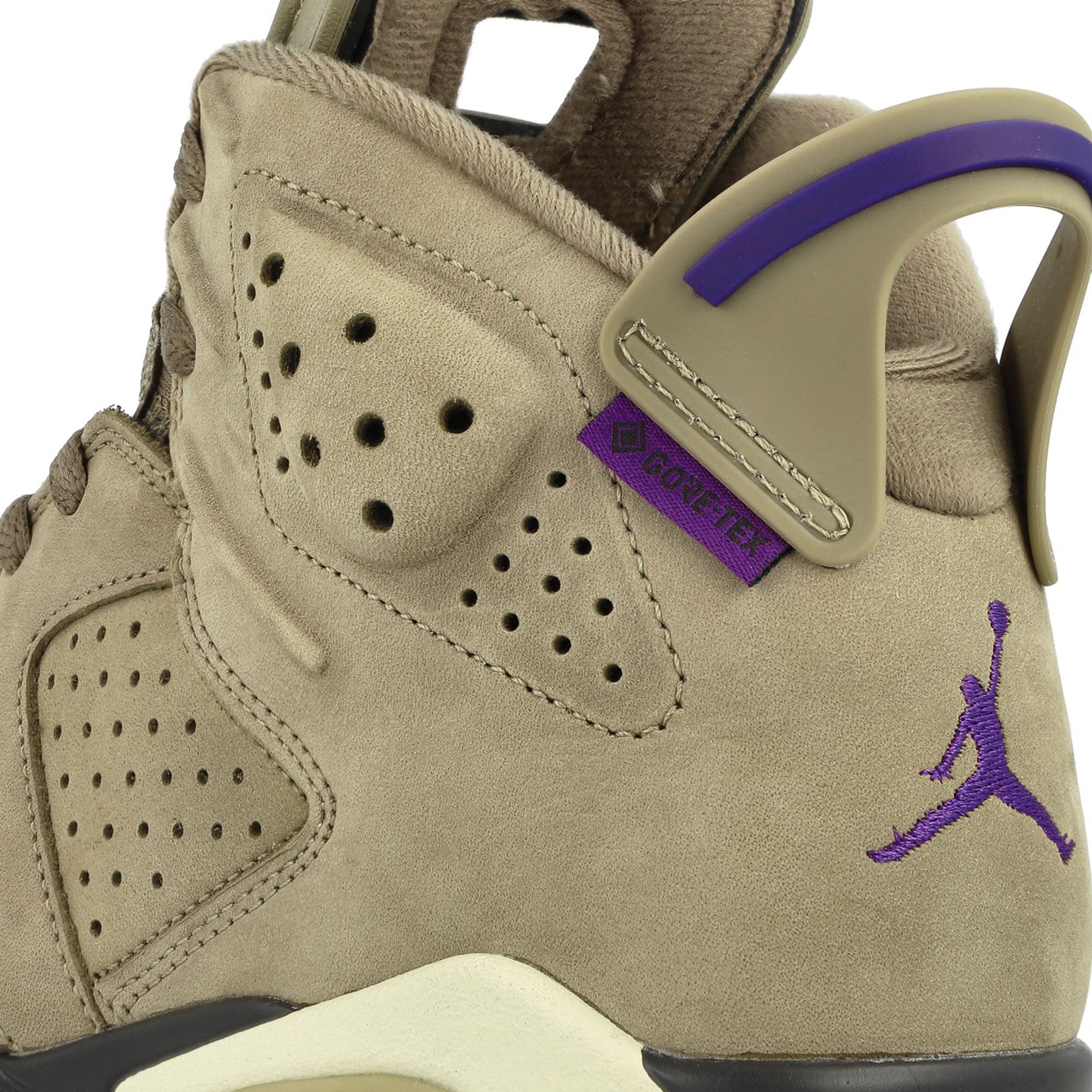 Jordan Wmns Air Jordan 6 Retro GTX Brown Kelp-Team Gold - Shadow Brown Sneakers Detailfoto | Overkill