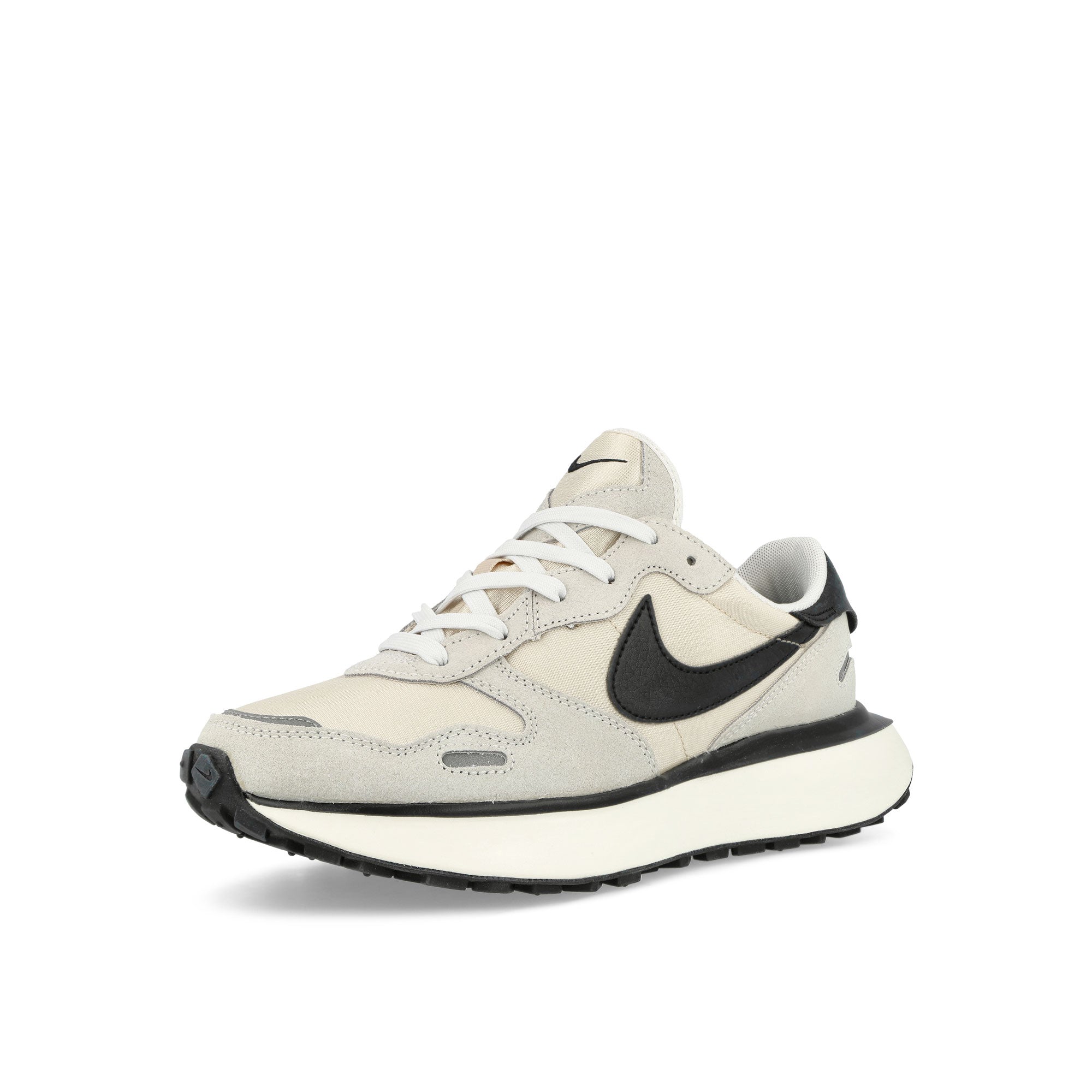 Nike W Phoenix Waffle Summit White / Black - Sanddrift - Sail Low Top Sneakers Close Up | Overkill