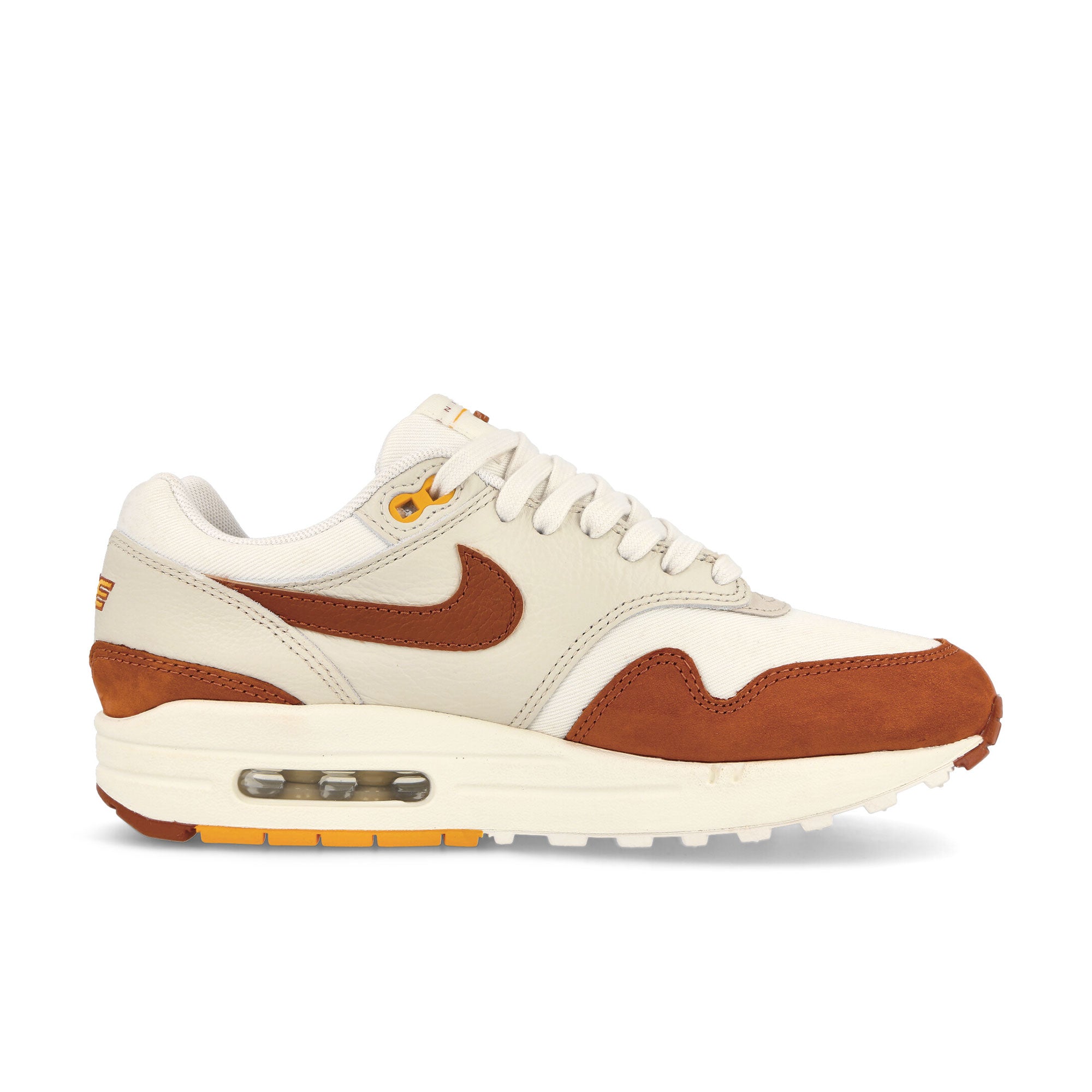 Nike W Air Max 1 LX Sail / Rugged Orange - Light Orewood Brown Low Top Sneakers Silhouette | Overkill