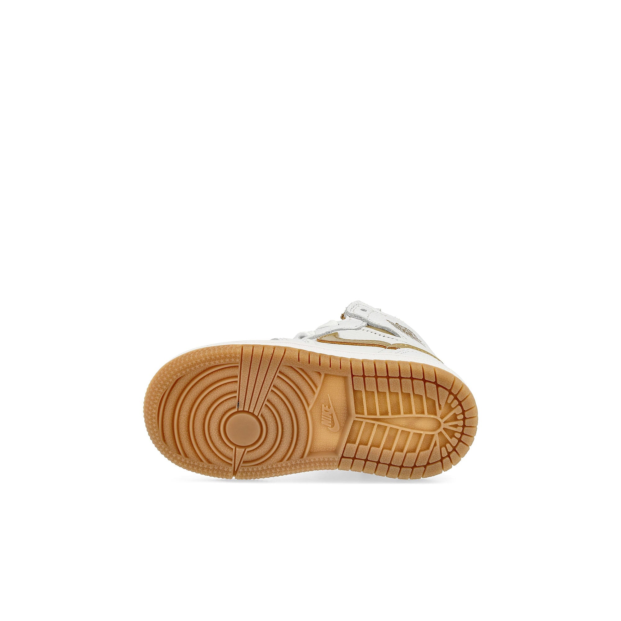 Jordan Jordan 1 Retro High OG TD White / Metallic Gold - Gum Light Brown Sneakers Detail View 1 | Overkill