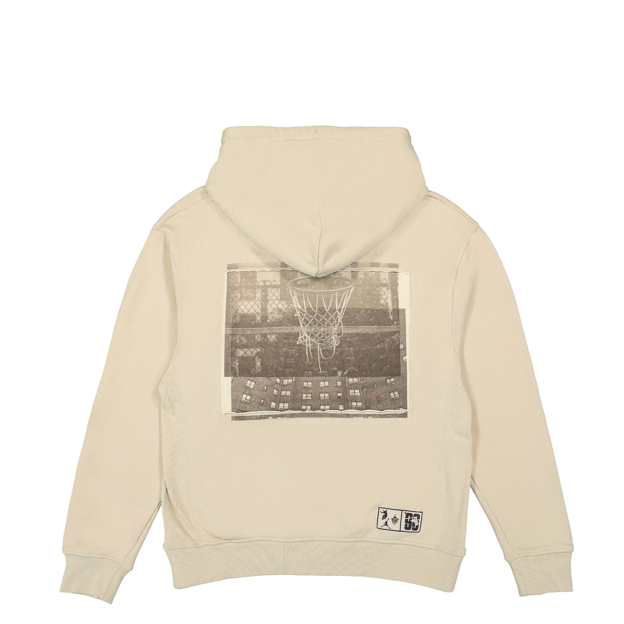 Jordan Union x Bephies Beauty Supply x Jordan Fleece Hoodie Rattan / Beach / Baroque Brown Hoodies Close-up | Overkill