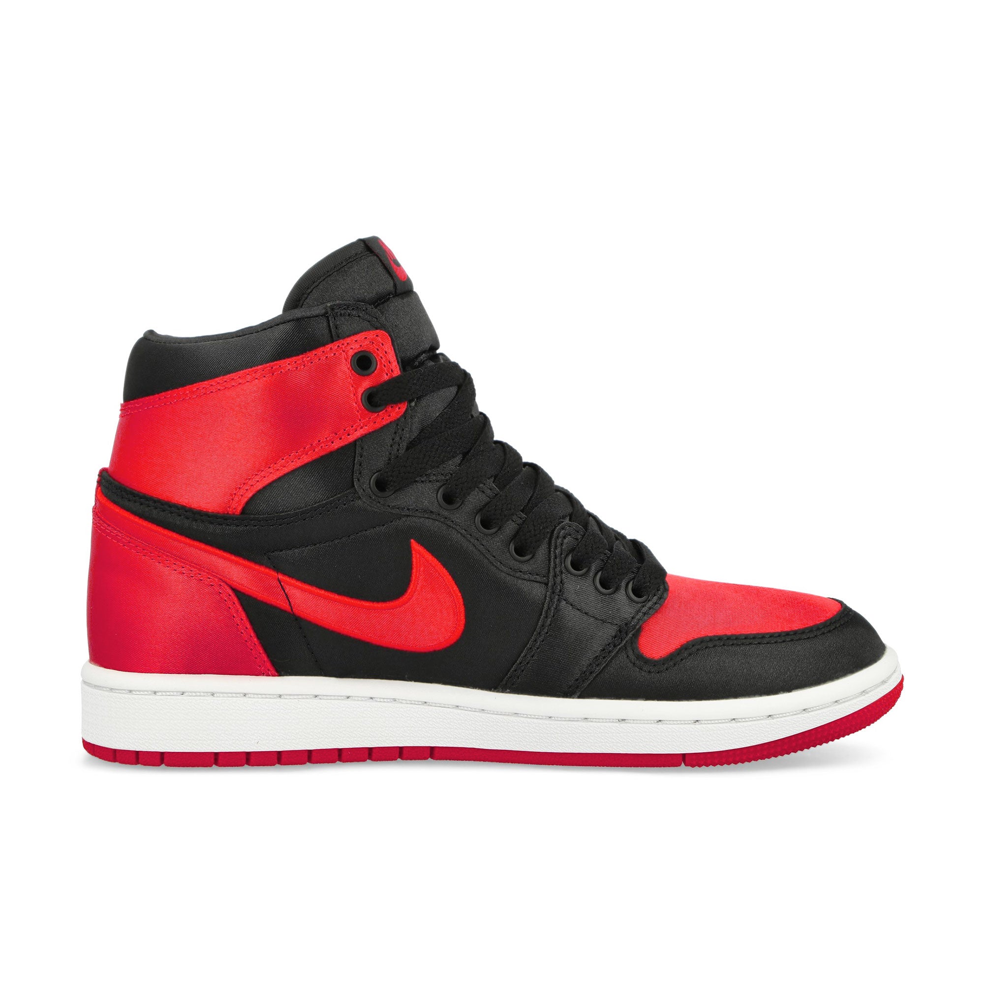 Jordan Wmns Air Jordan 1 Retro High OG Black / University Red - White High Top Sneakers Silhouette | Overkill