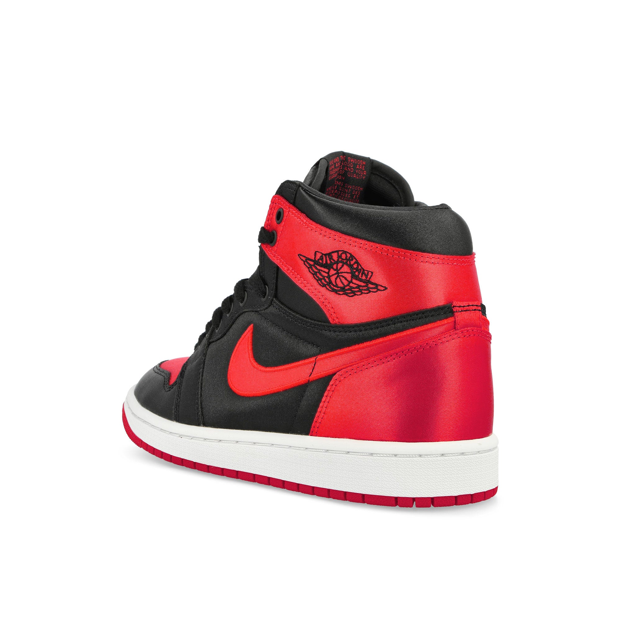 Jordan Wmns Air Jordan 1 Retro High OG Black / University Red - White High Top Sneakers Material | Overkill